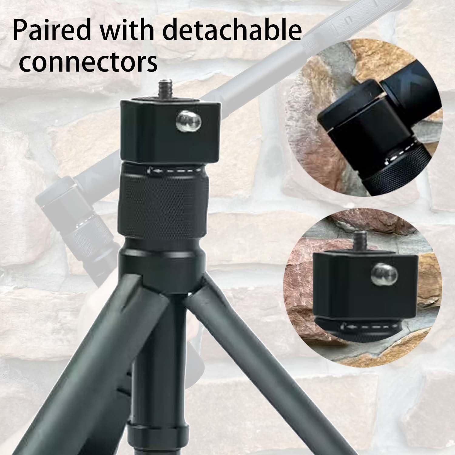Adjustable Foldable Tripod Bullet Aluminum Alloy Perfect for Insta360 X3,ONE RS,GO 2,ONE X2,ONE R,ONE X,ONE Multi-Functional Tabletop Fold Tripod