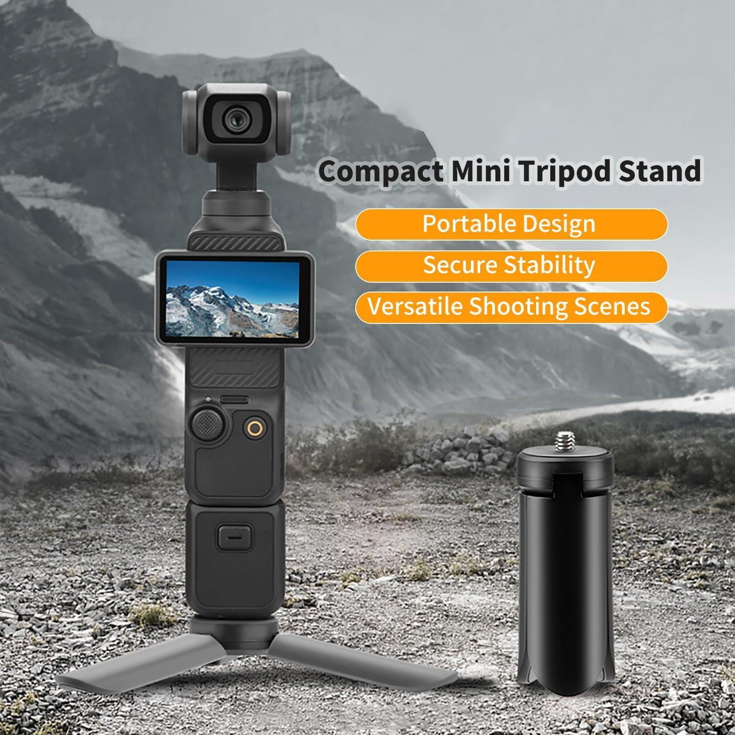 Trípode Mini Negro para DJI Osmo Pocket 3 - Soporte Portátil