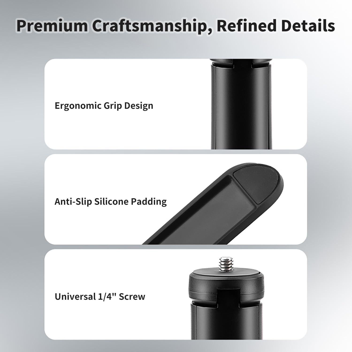 Trípode Mini Negro para DJI Osmo Pocket 3 - Soporte Portátil