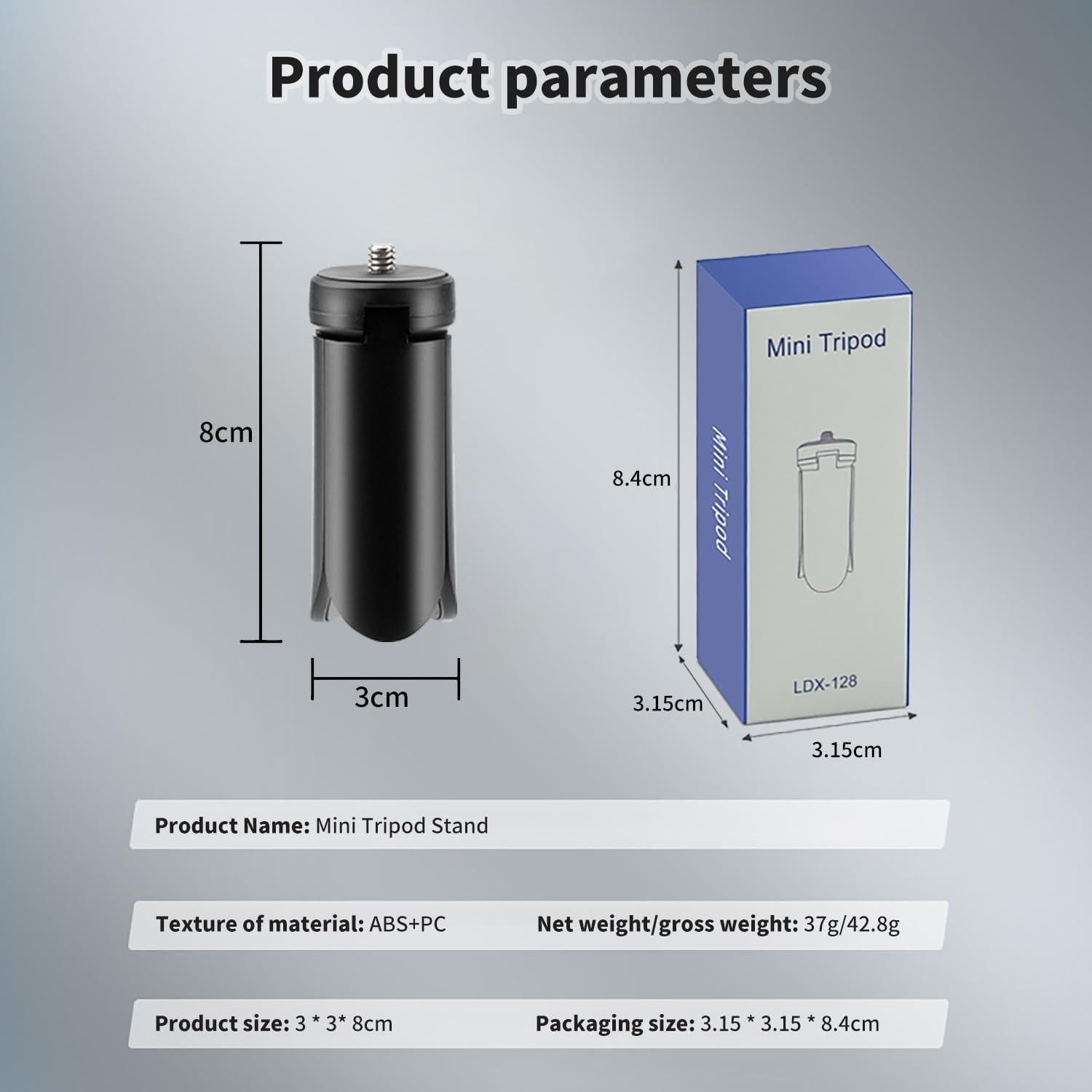 Trípode Mini Negro para DJI Osmo Pocket 3 - Soporte Portátil