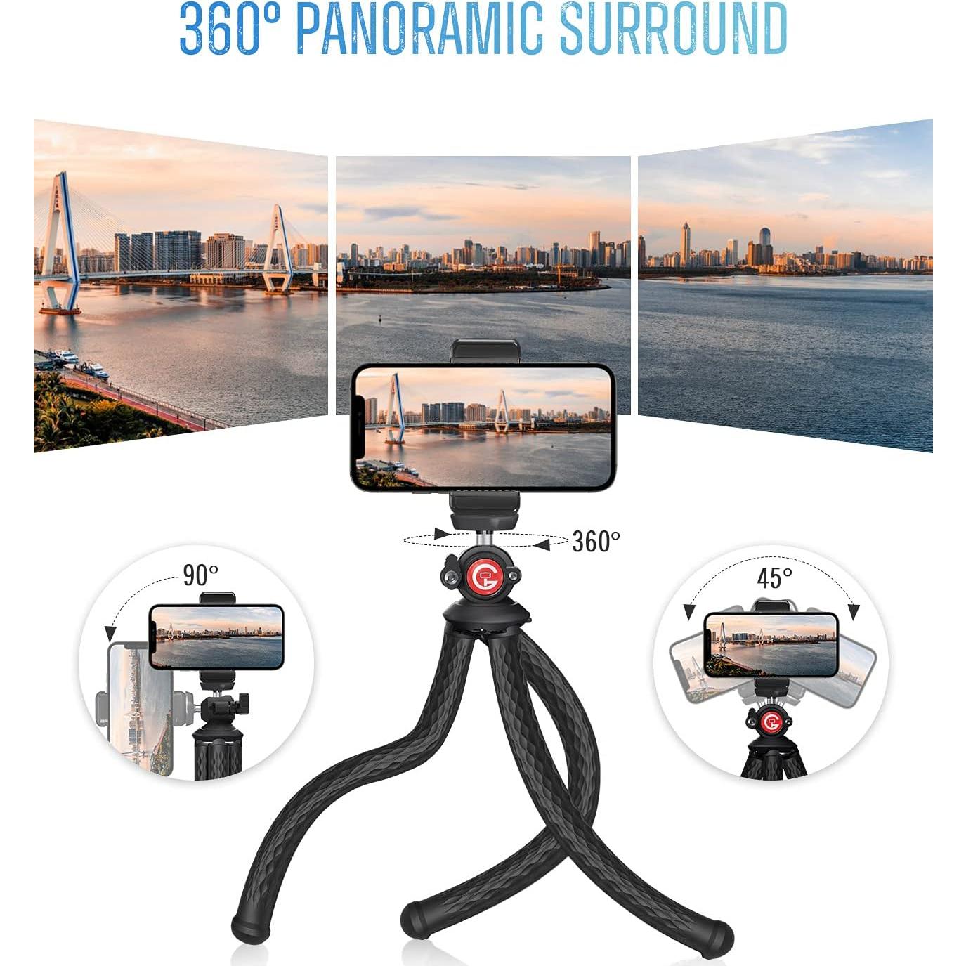 Trípode Flexible para Teléfono GooFoto B1 - 1.5kg, Antideslizante