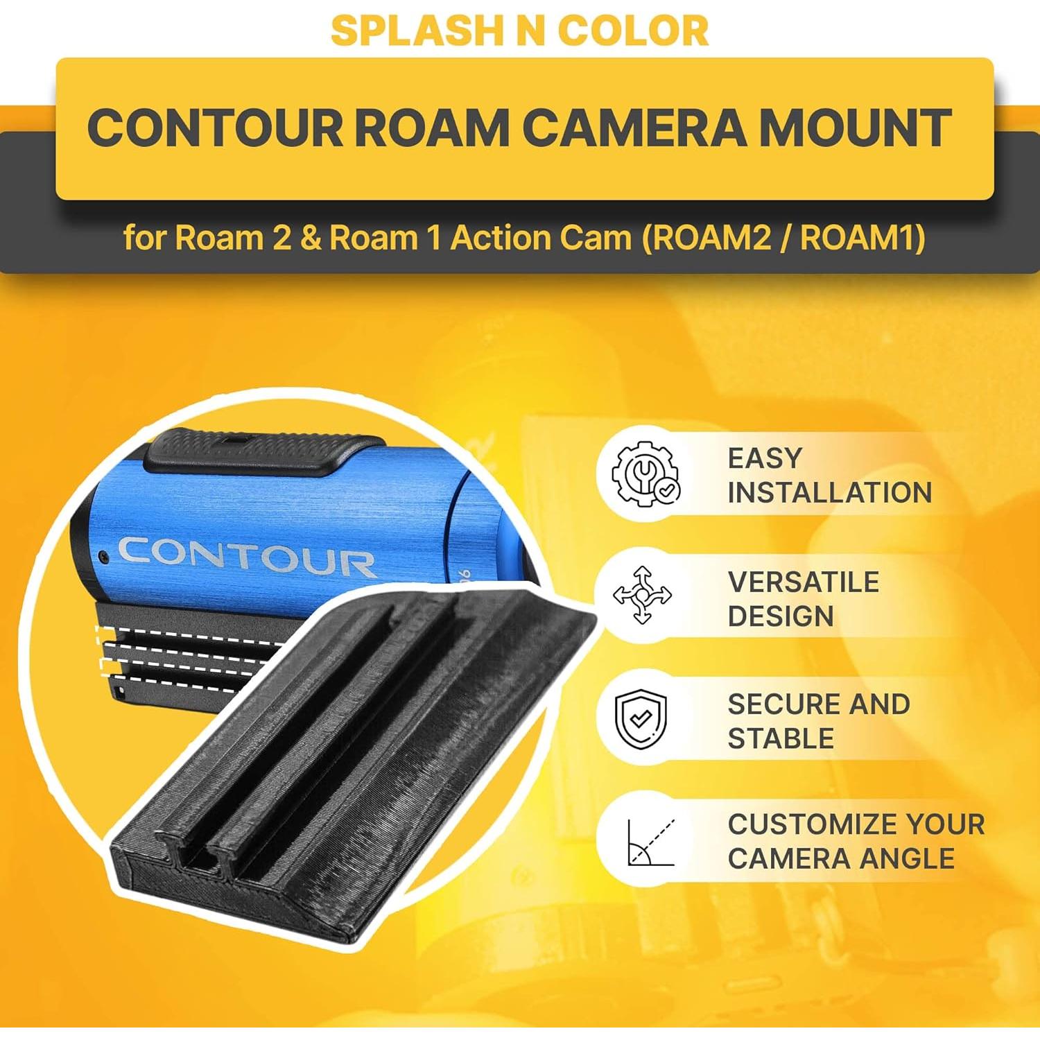 Soporte de Cámara Contour Roam 2 y 1 - Montaje Versátil y Duradero