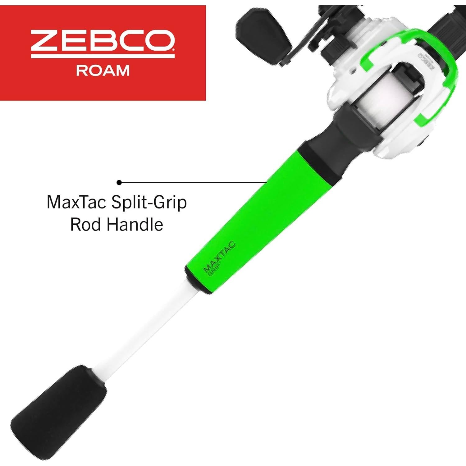 Combo de Carrete Baitcast y Caña Zebco Roam 2 Piezas 198 cm