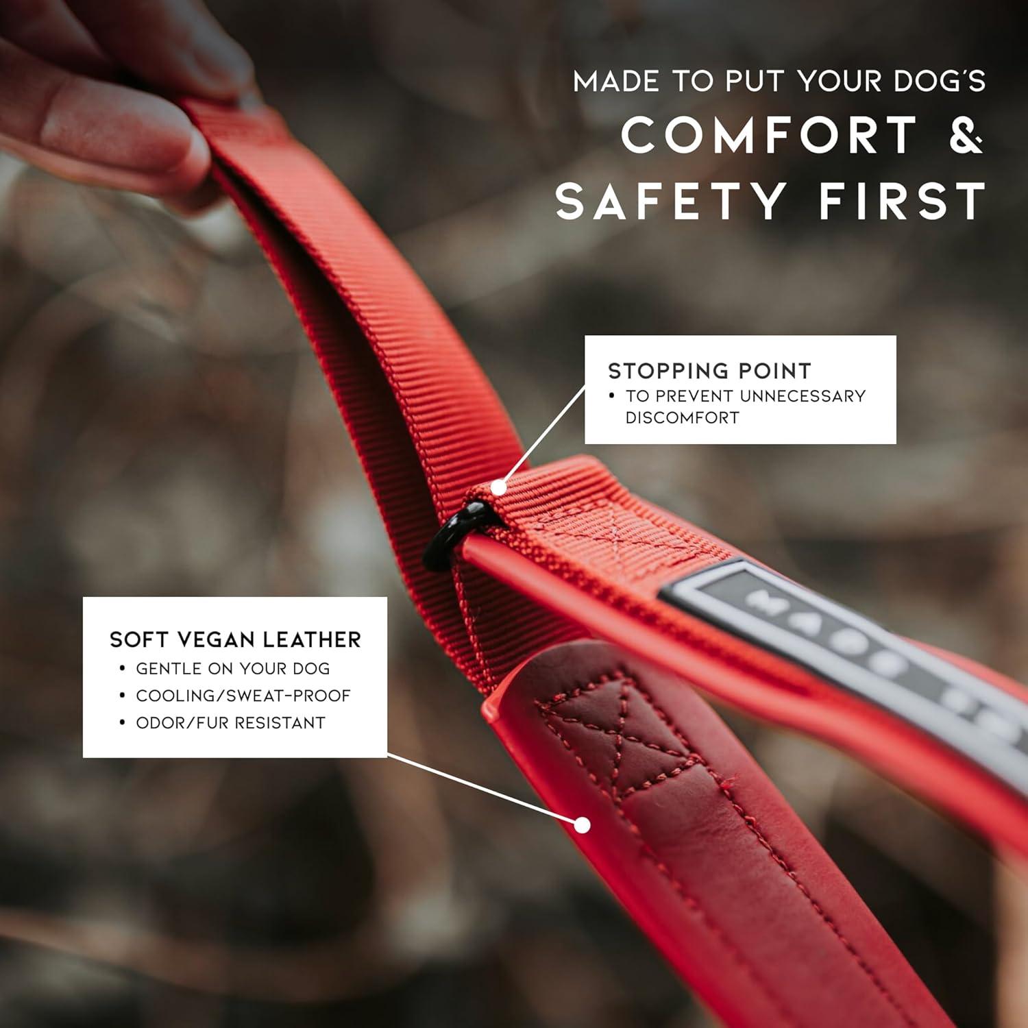 Collar Martingale para Perros Made to Roam - Cuero Vegano, Tamaño 7