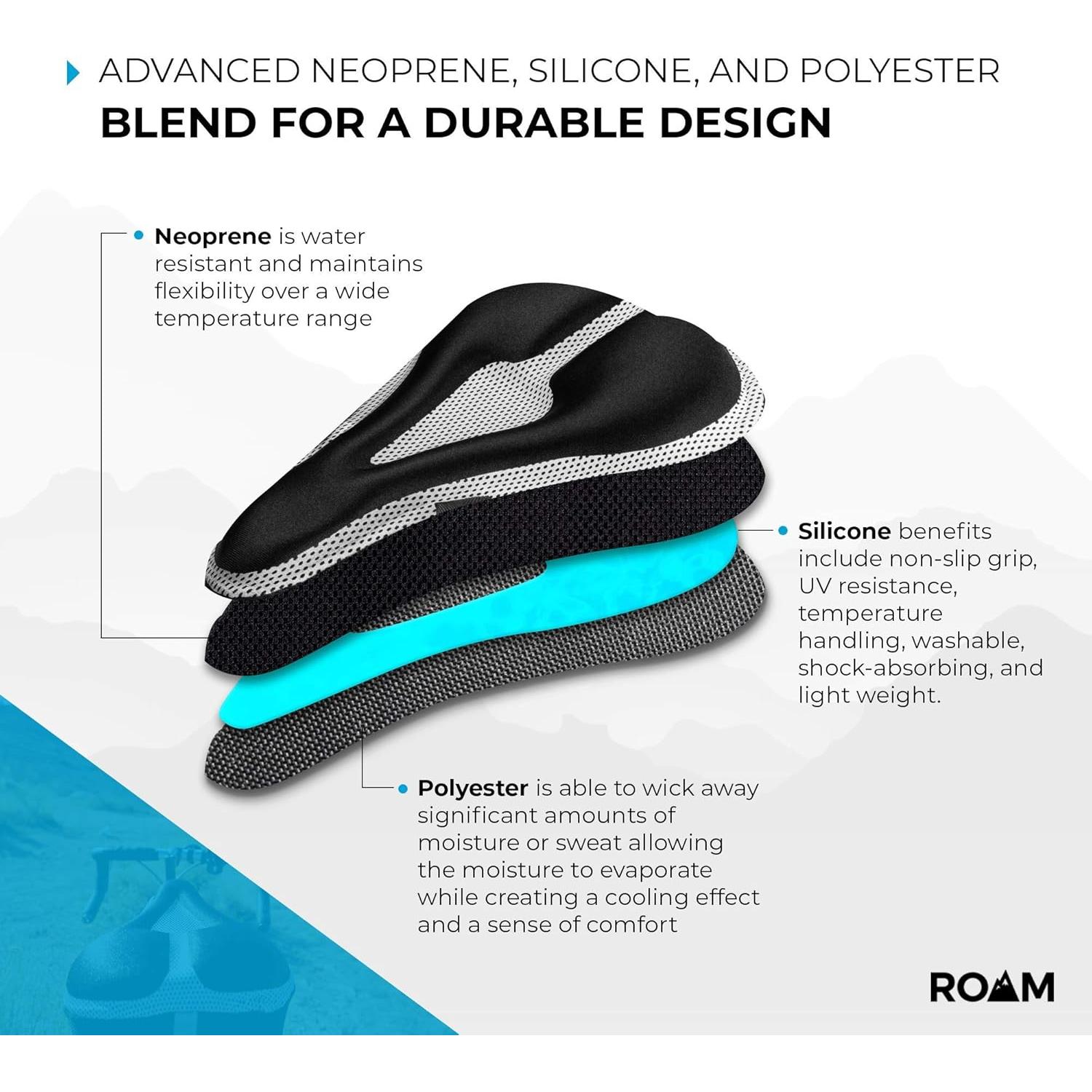 Funda de Cojín de Asiento Roam - Gel Impermeable para Bicicletas