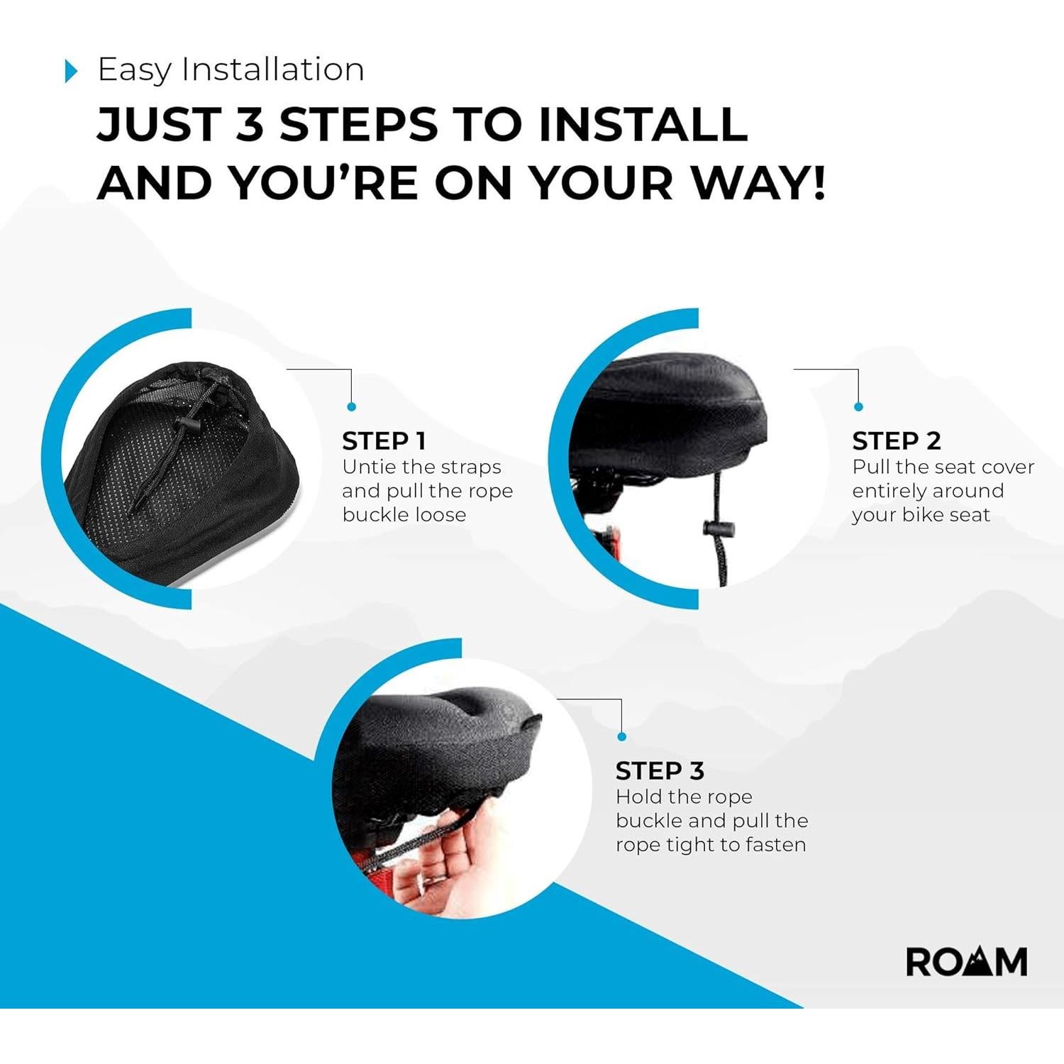 Funda de Cojín de Asiento Roam - Gel Impermeable para Bicicletas