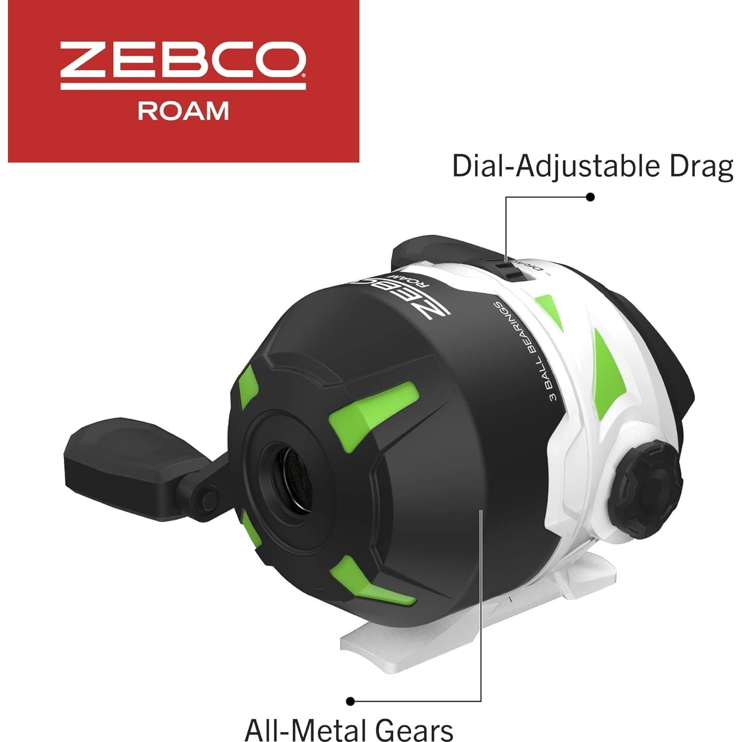 Combo de Pesca Zebco Roam 6 Pies Telescópica Spincast