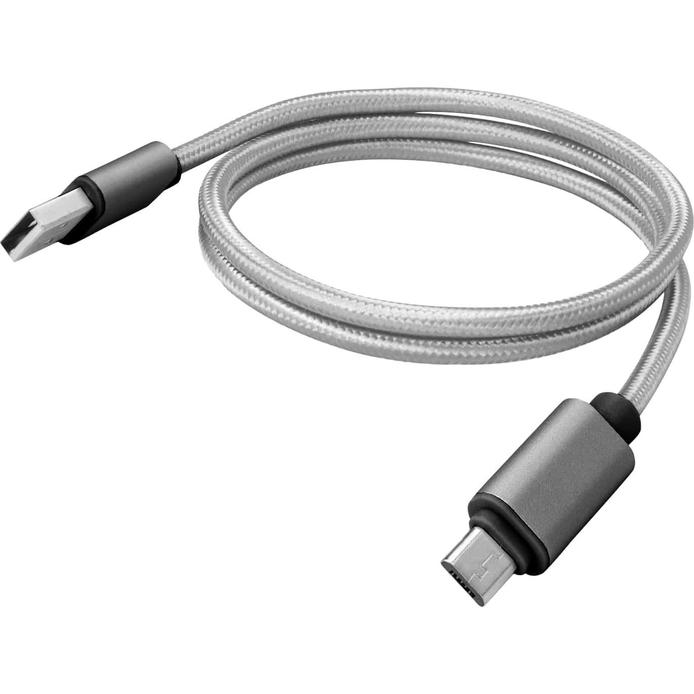 Cable USB BoxWave Micro USB DuraCable 0.91m Gris Espacial