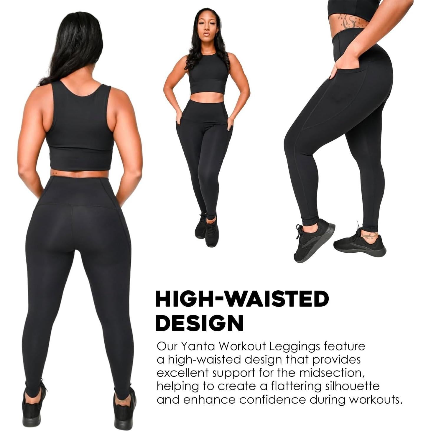 Leggings de Entrenamiento Yanta Roam Loud Cintura Alta Negro