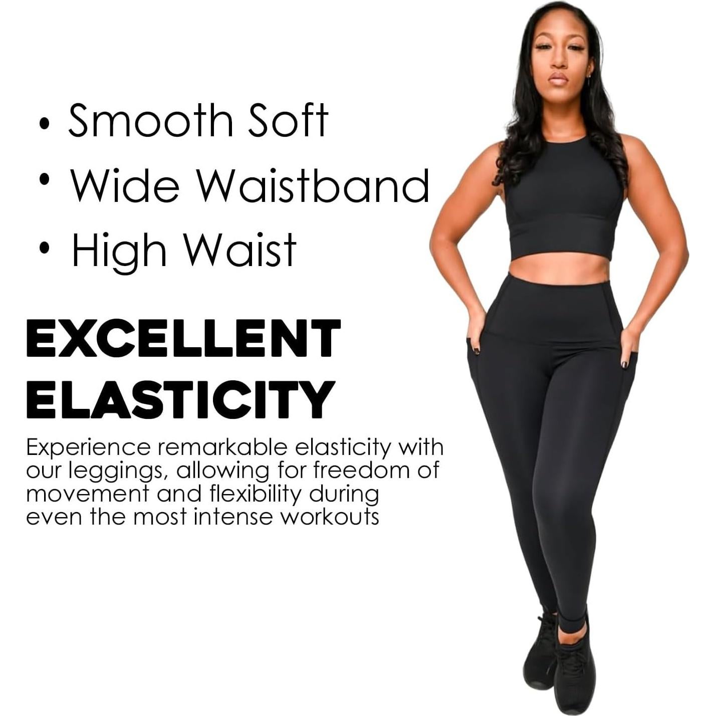 Leggings de Entrenamiento Yanta Roam Loud Cintura Alta Negro