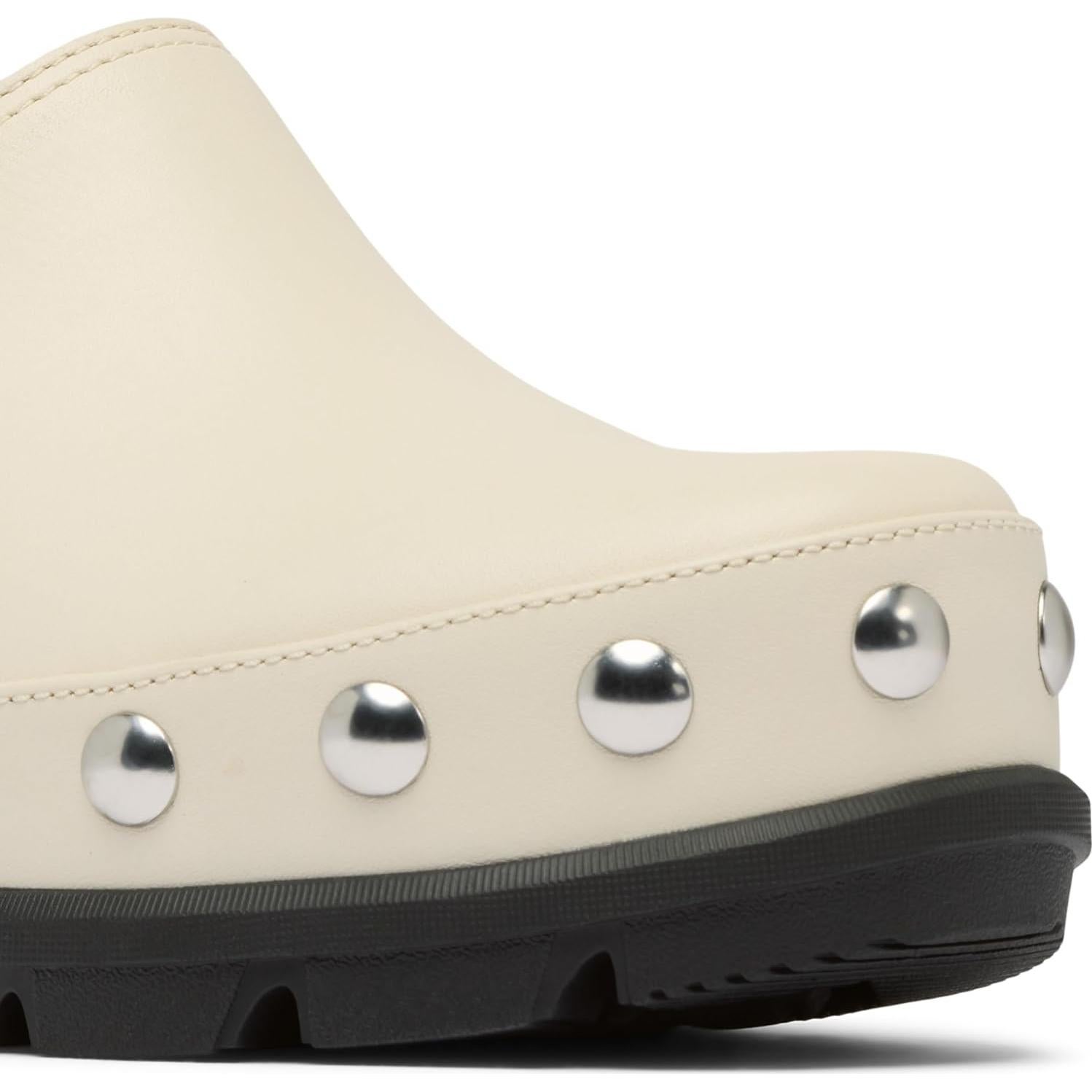 Zueco Sorel Roam'n Clog RVT para Mujeres Tiza/Negro 7