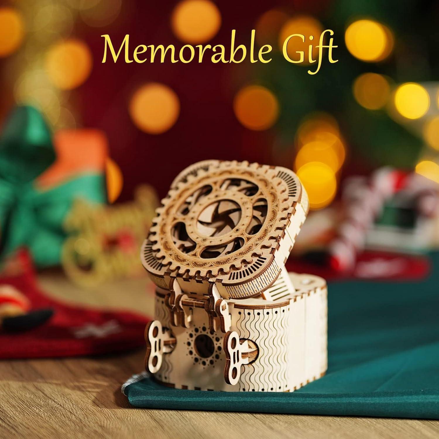 Caja de Tesoro Mecánica ROKR LK502-NEW 3D DIY Madera