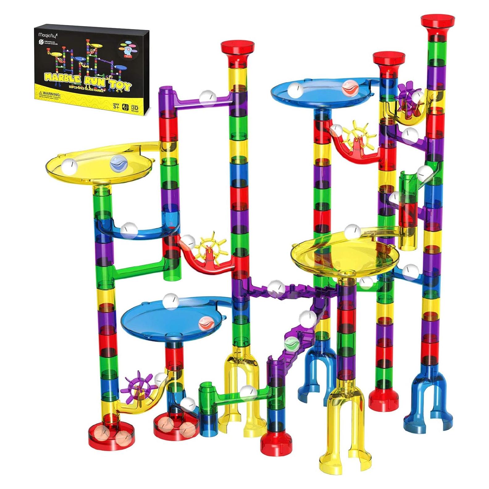 Juego de Canicas Magicfly 127 Piezas Pista de Carreras