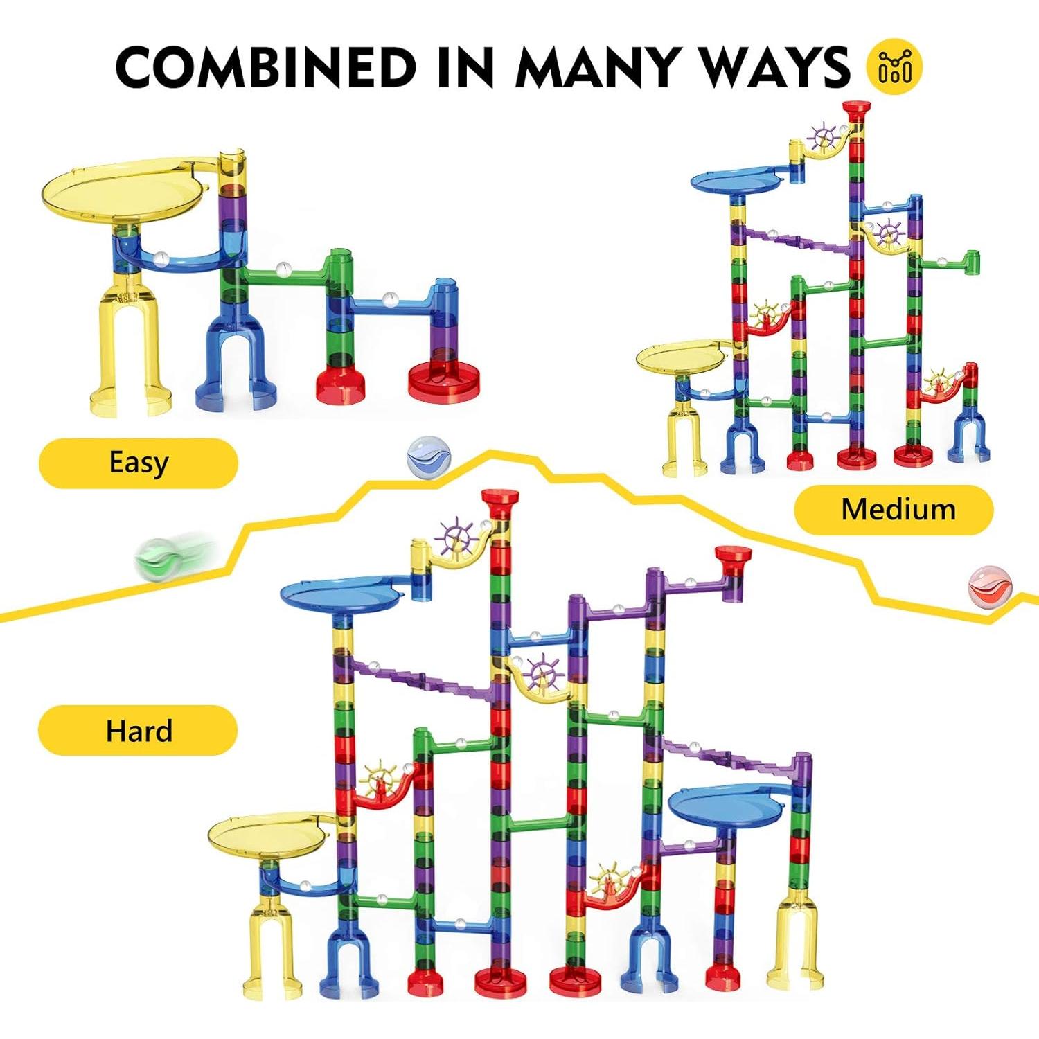 Juego de Canicas Magicfly 127 Piezas Pista de Carreras