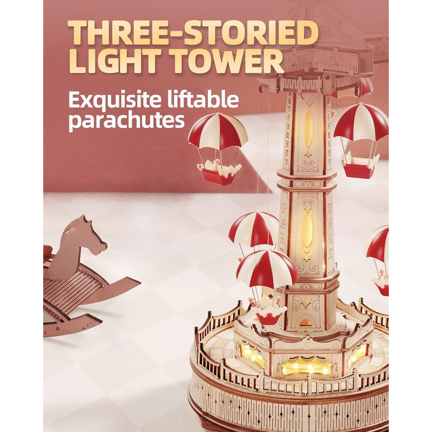 Rompecabezas 3D de Madera ROKR EA01 con Música y LED