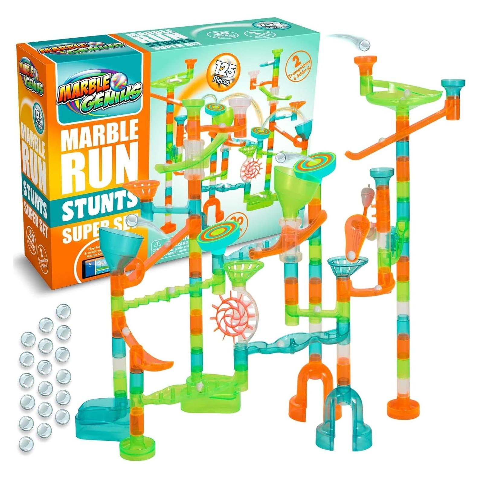 Conjunto Super de Canicas Marble Genius - 125 Piezas