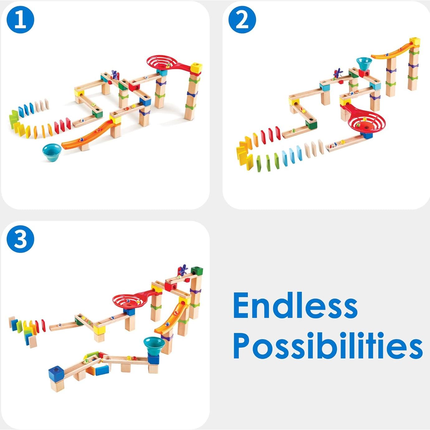 Pista de Carreras de Canicas Hape 81 Piezas Juguete Educativo