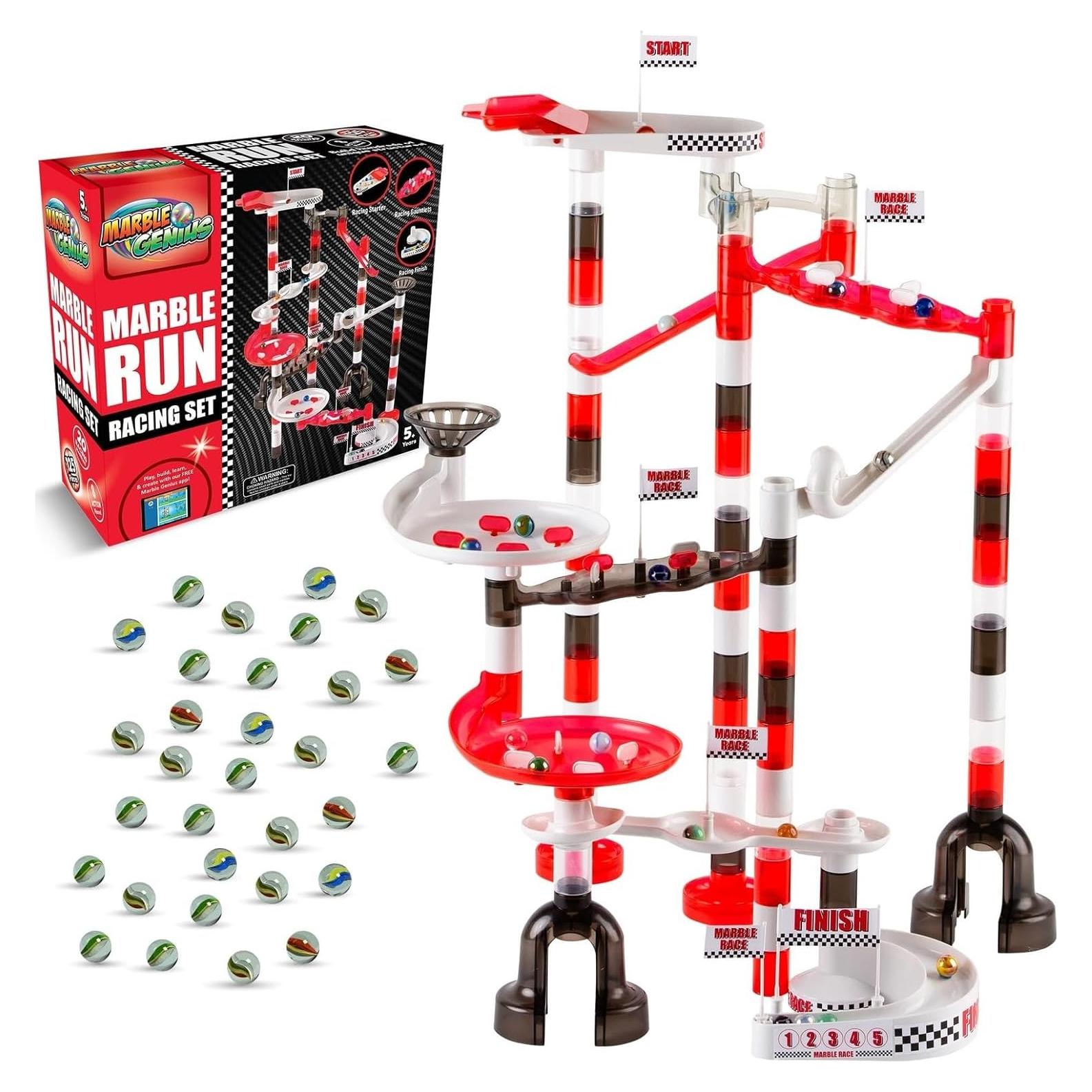Conjunto de Carreras de Canicas Marble Genius 125 Piezas