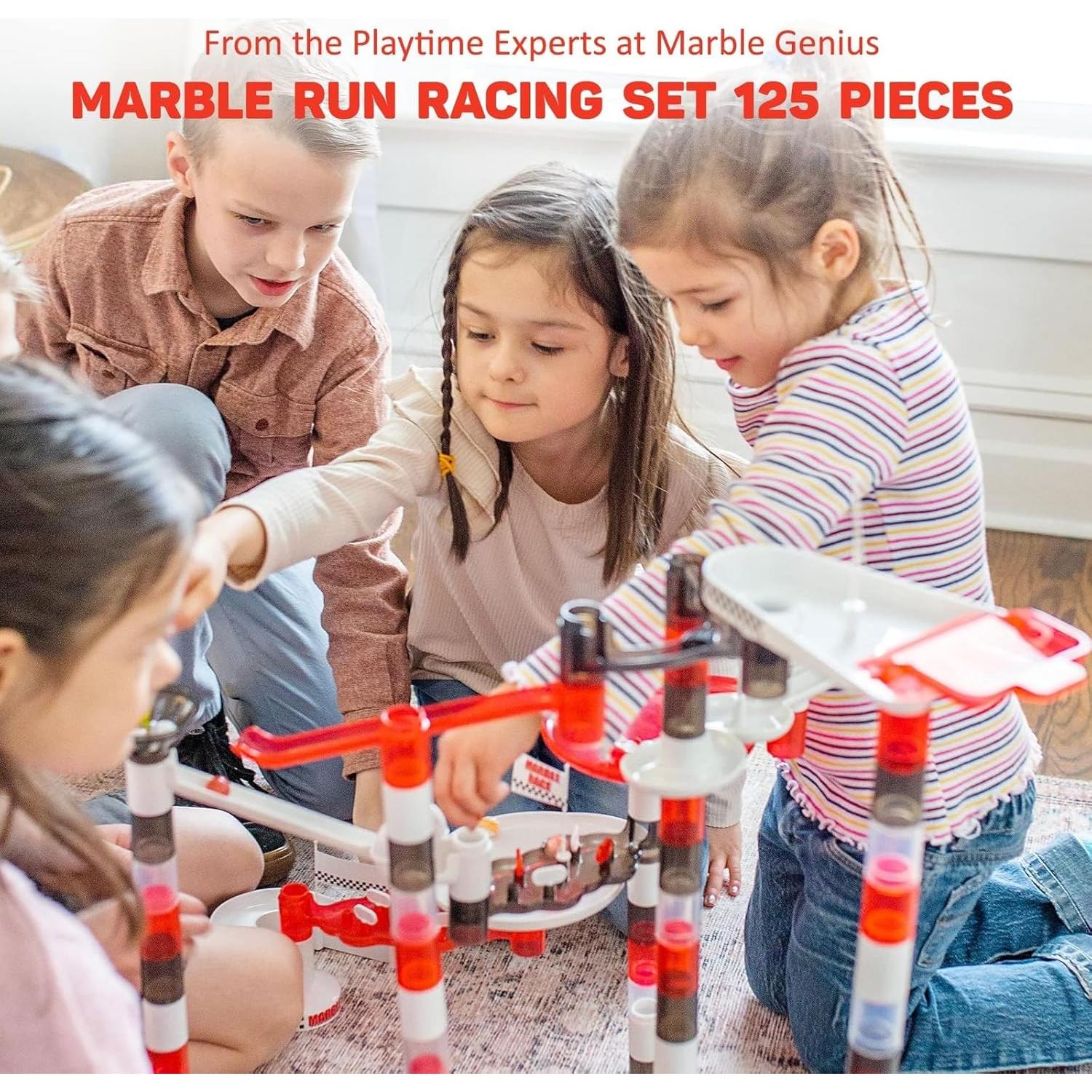 Conjunto de Carreras de Canicas Marble Genius 125 Piezas