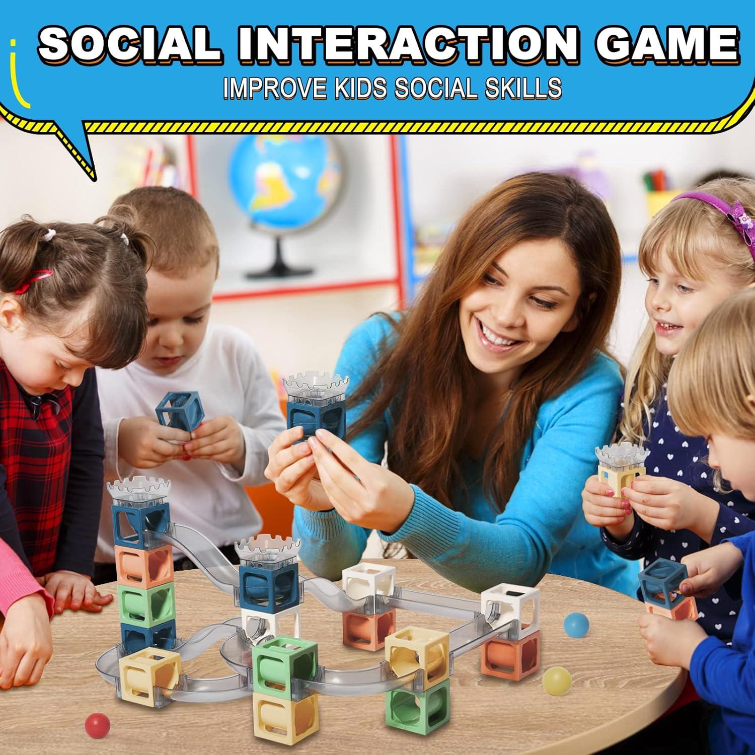 Juego de Canicas Magnéticas Keefun 41 Piezas STEM para Niños