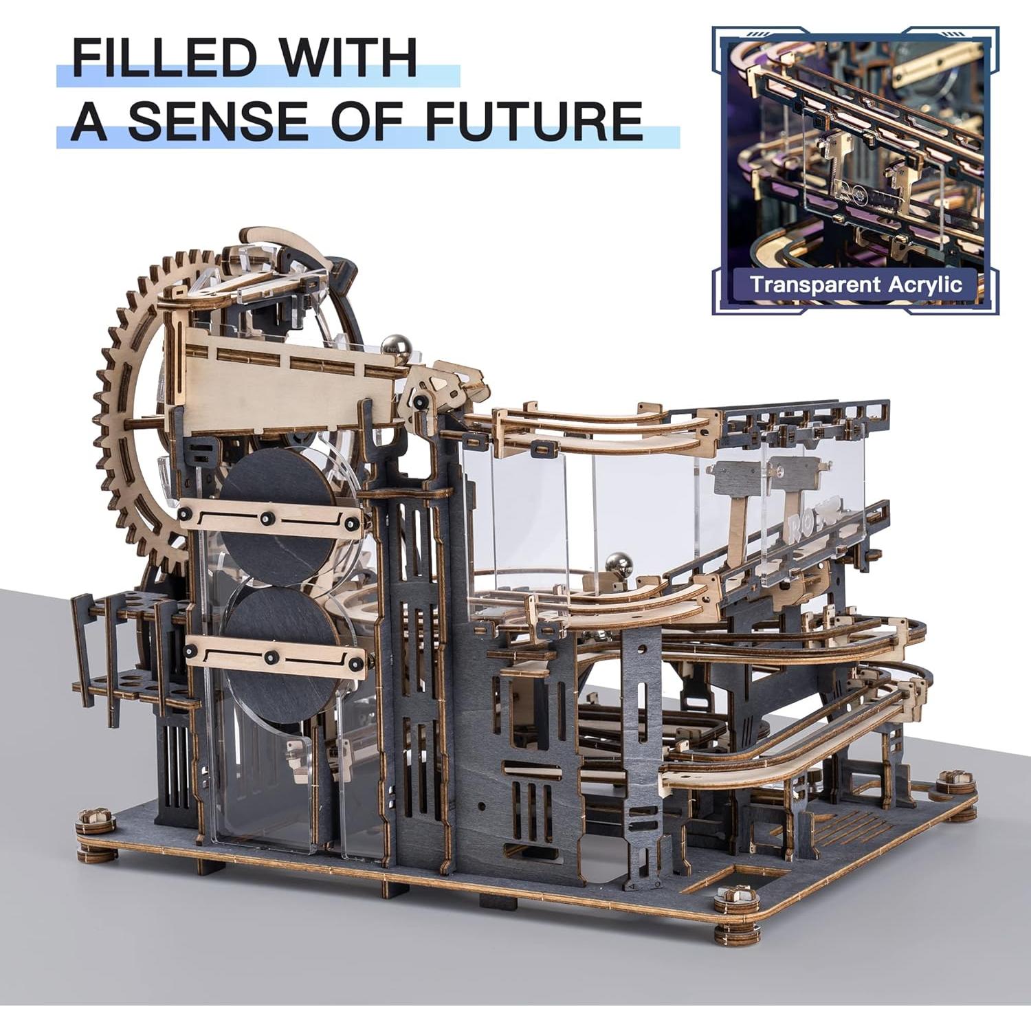 ROBOTIME Puzzle 3D Madera Carrera de Canicas LGA01