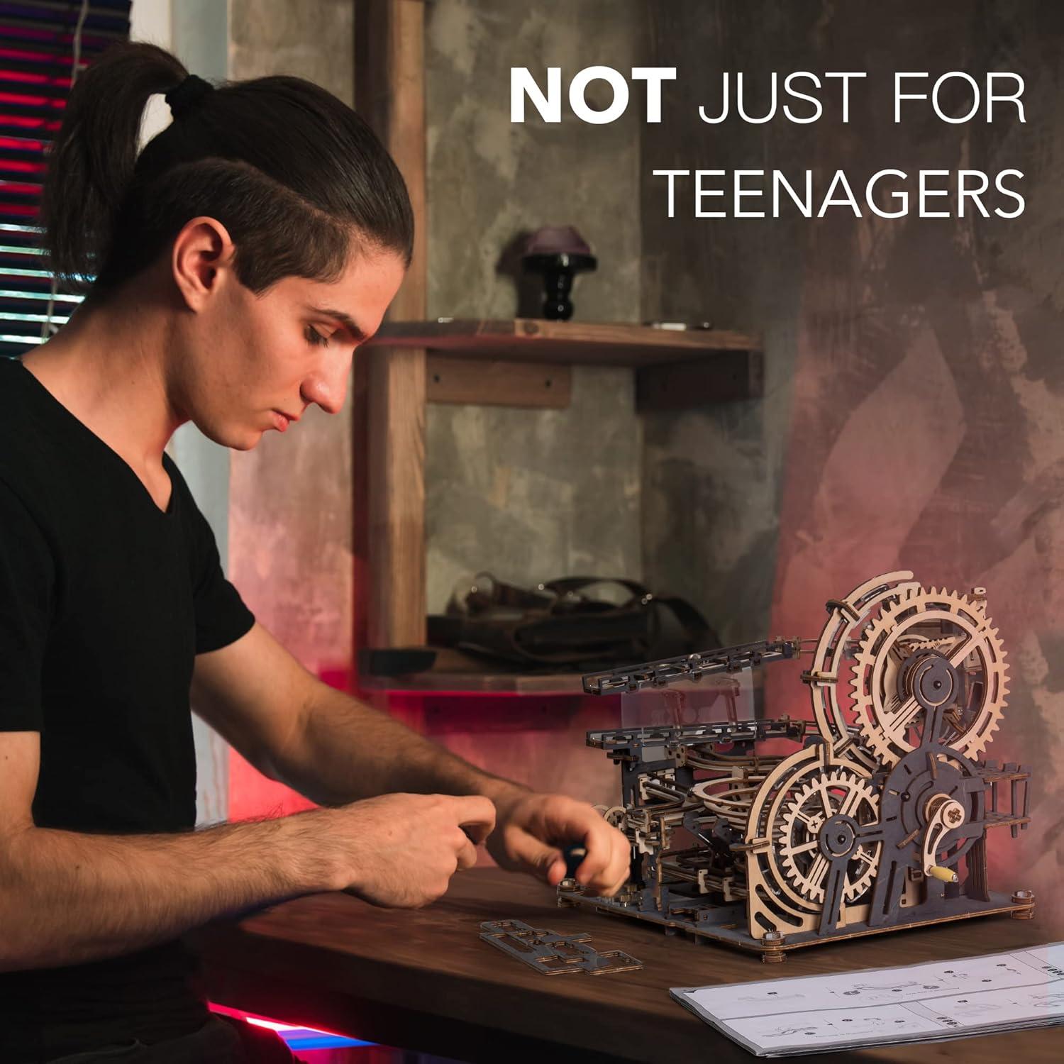 ROBOTIME Puzzle 3D Madera Carrera de Canicas LGA01