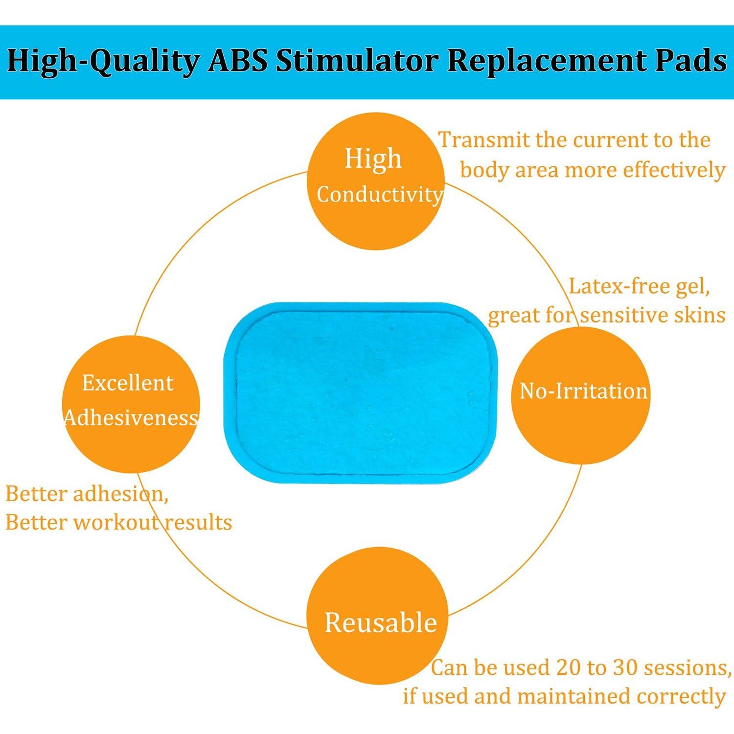 KASBEE Almohadillas de Gel para Estimulador Abdominal 50PCS