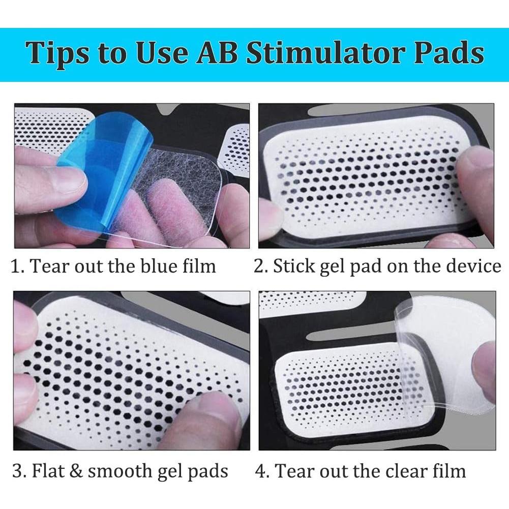 KASBEE Almohadillas de Gel para Estimulador Abdominal 50PCS