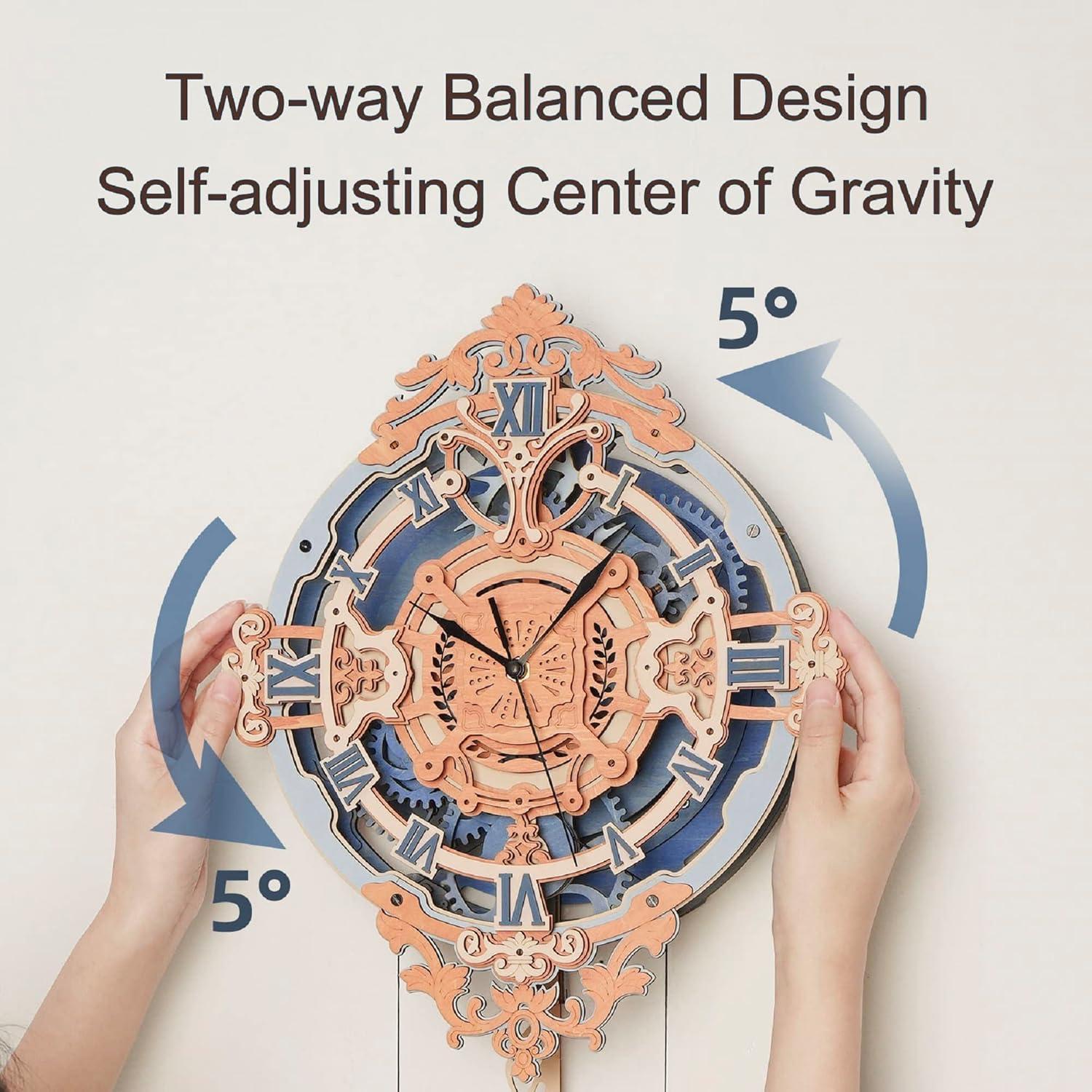 Puzzle de Madera ROKR Reloj 3D Notas Románticas 64.5x30 cm