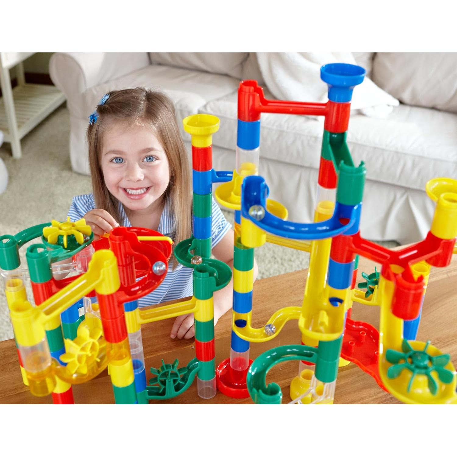 MindWare Marble Run - Set de Construcción 122 Piezas + 22 Canicas