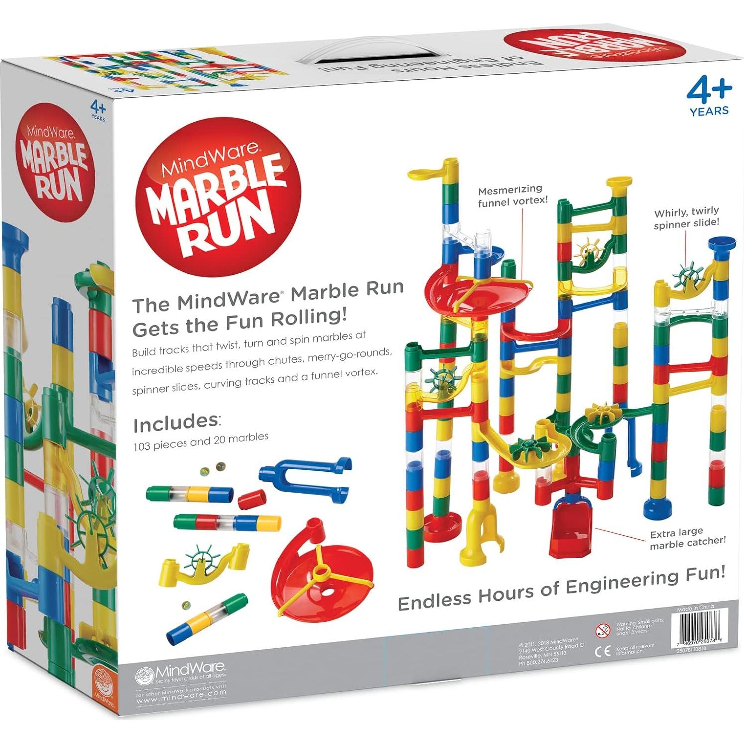 MindWare Marble Run 123 Piezas Set de Construcción STEM