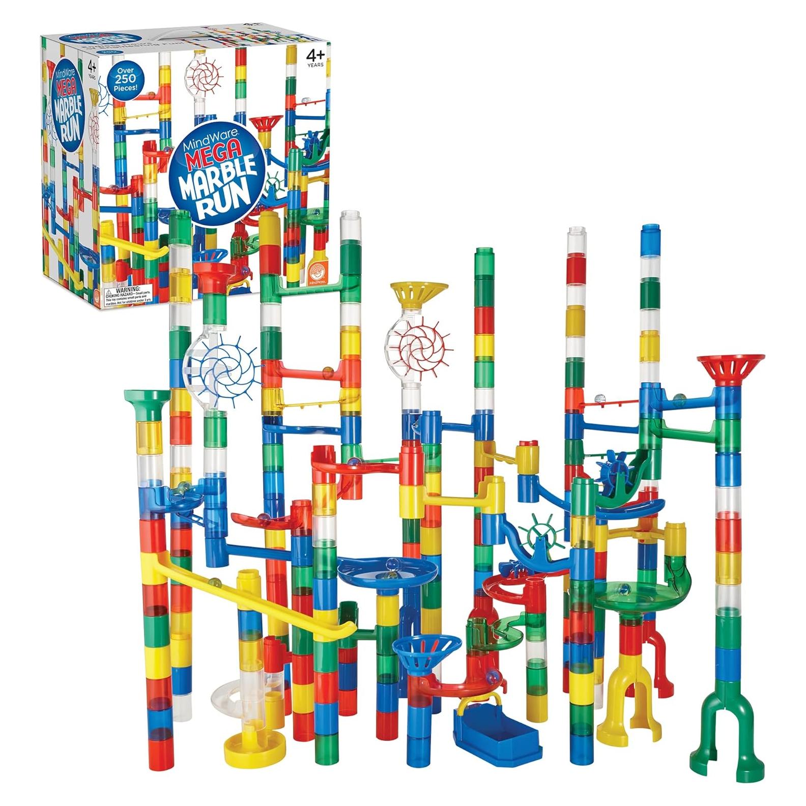 MindWare Mega Marble Run - Set de 215 Piezas y 40 Canicas