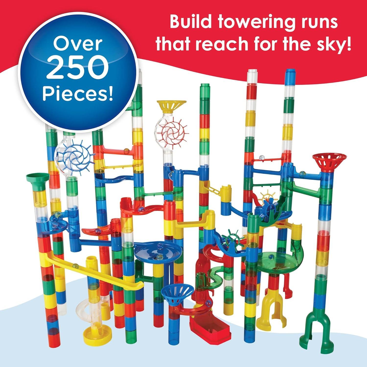 MindWare Mega Marble Run - Set de 215 Piezas y 40 Canicas