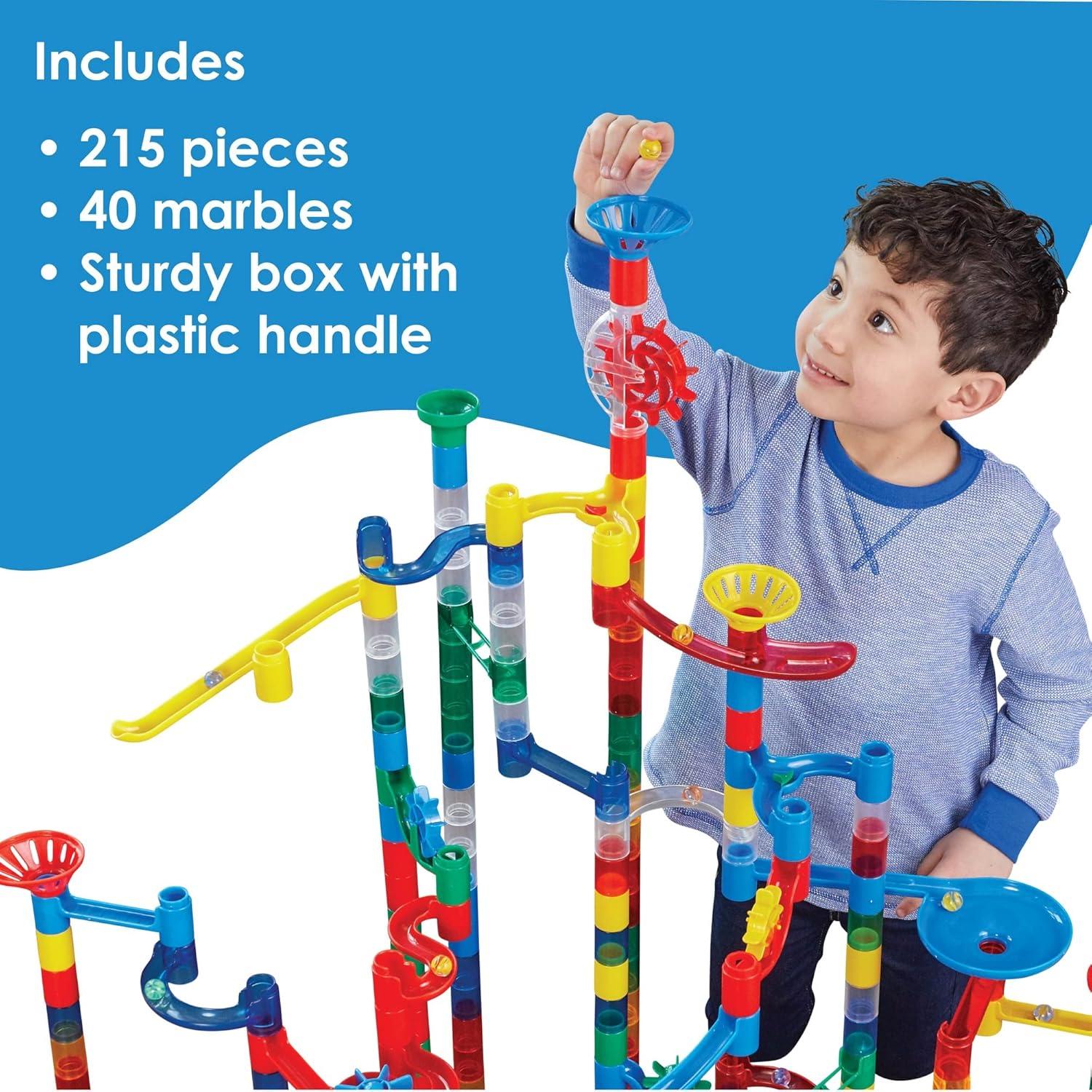 MindWare Mega Marble Run - Set de 215 Piezas y 40 Canicas