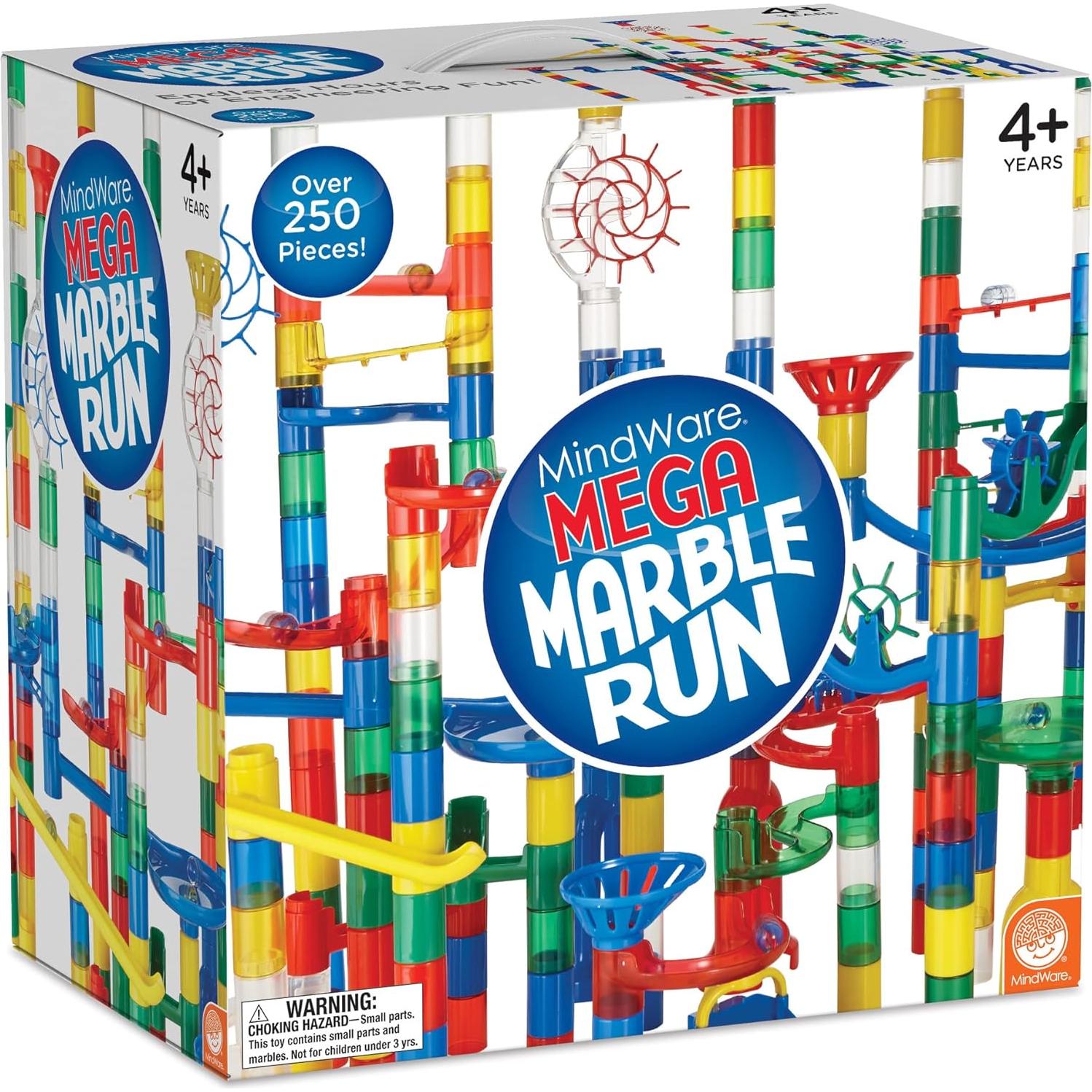 MindWare Mega Marble Run - Set de 215 Piezas y 40 Canicas