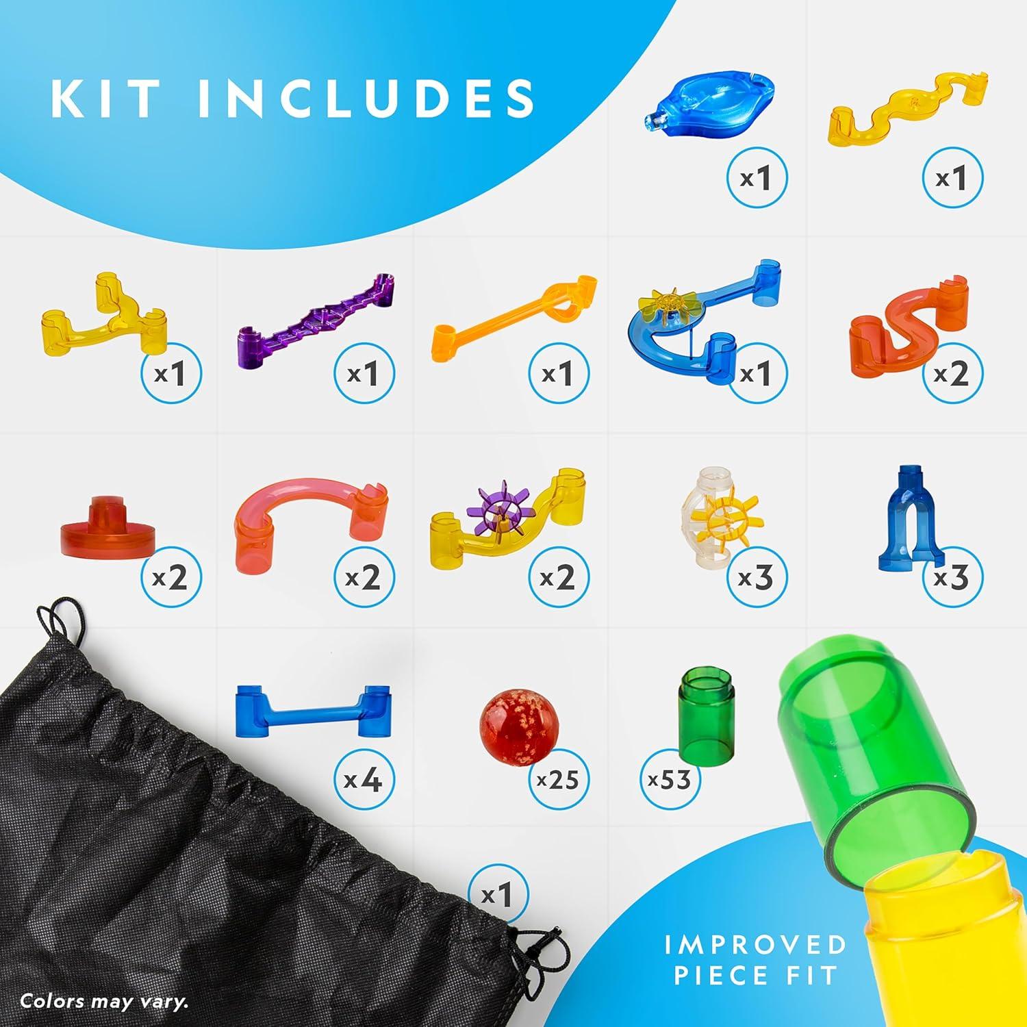 Set de Carrera de Canicas Brillantes National Geographic - 115 Piezas