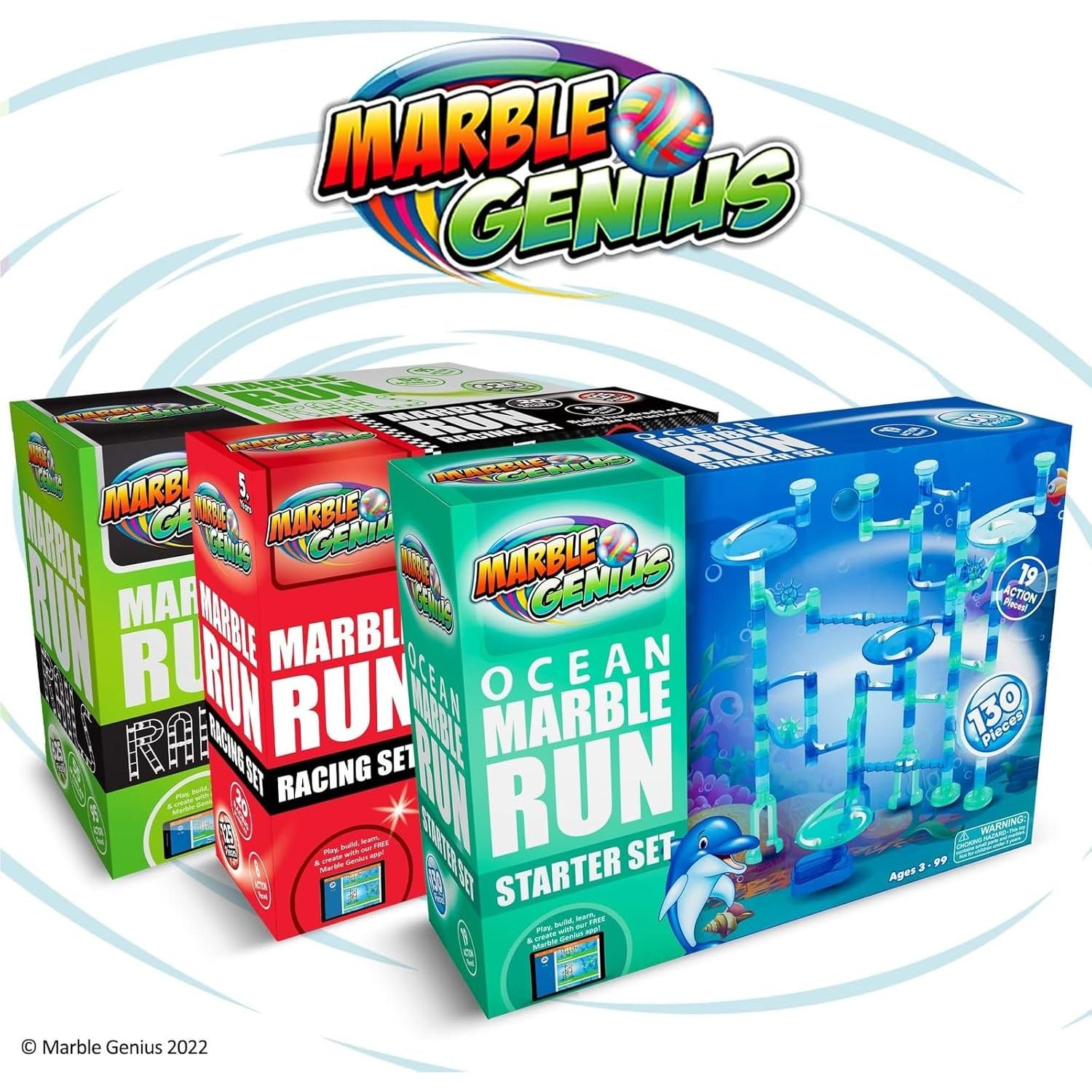 Conjunto de Carrera de Canicas Marble Genius Océano - 130 Piezas