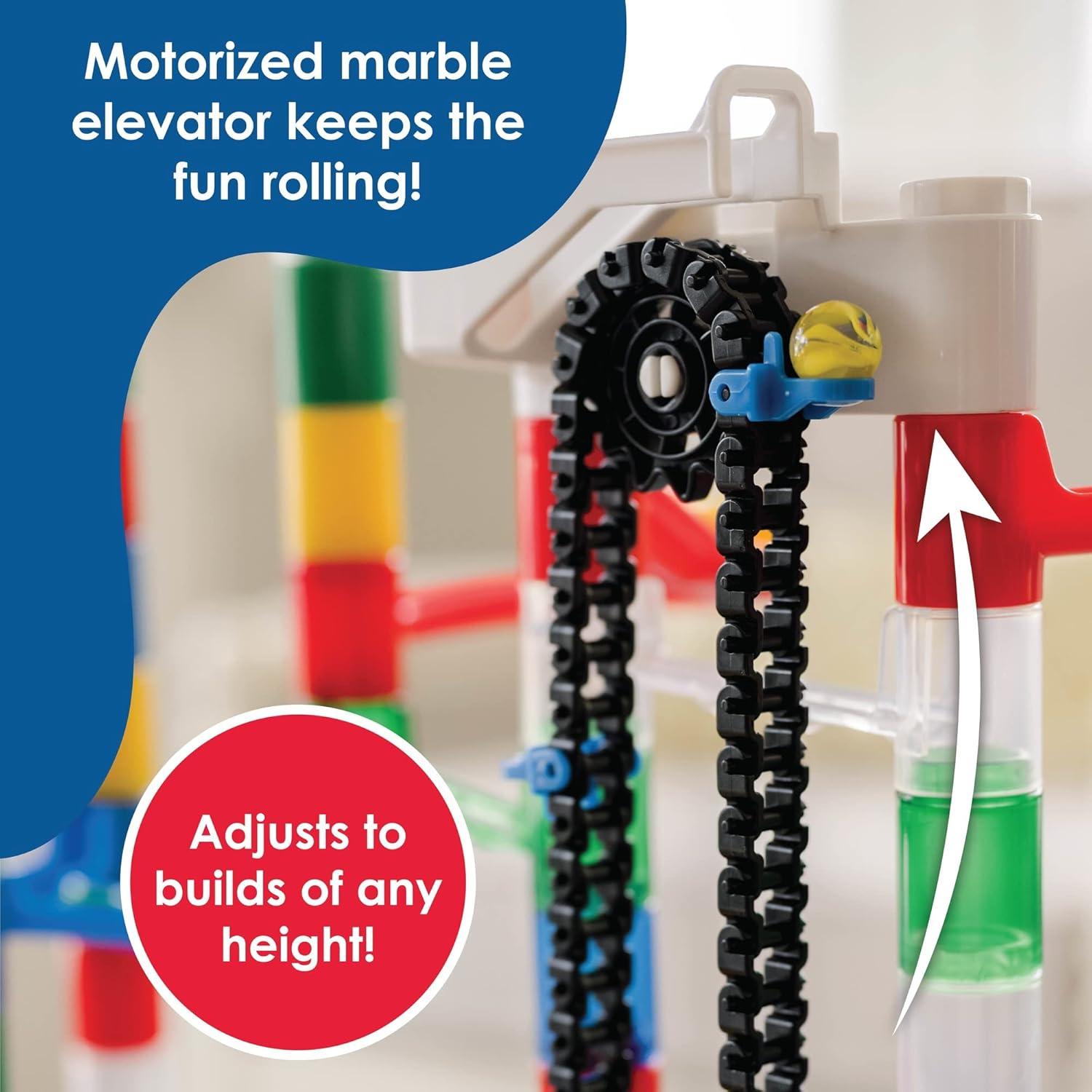 Set de Construcción Marble Run MindWare 110 Piezas con Elevador