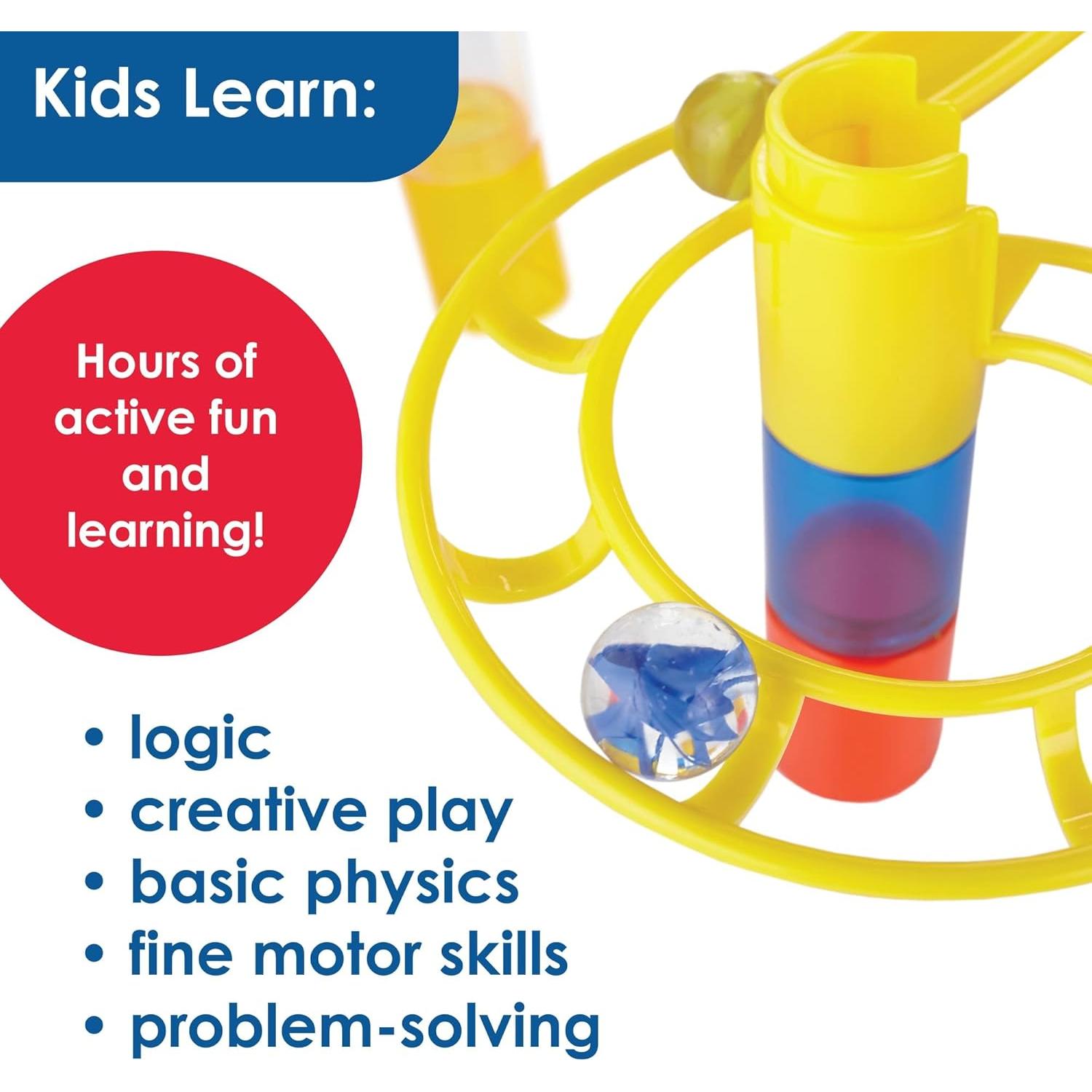 Set de Construcción Marble Run MindWare 110 Piezas con Elevador