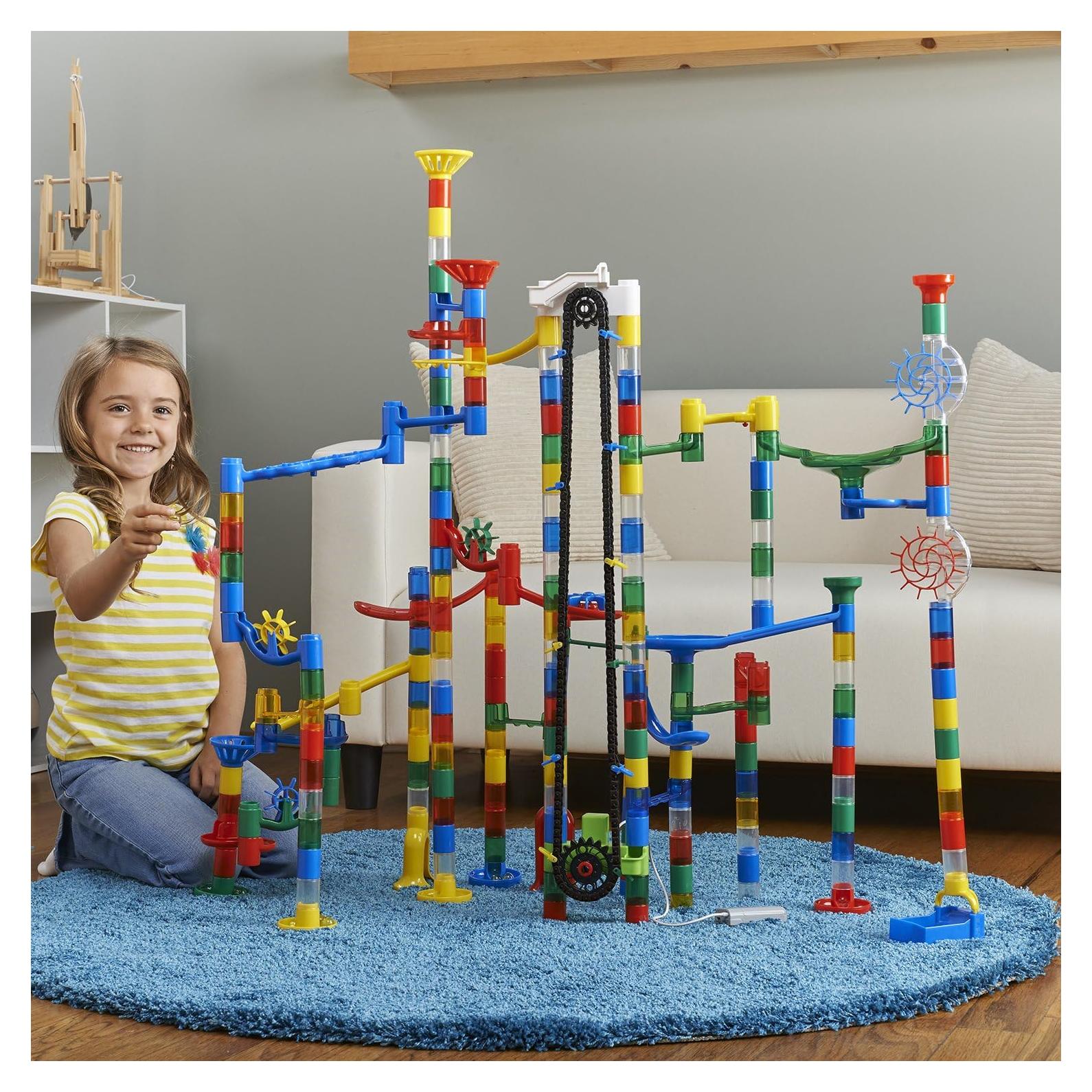 MindWare Mega Marble Run 215 Piezas con Elevador Motorizado