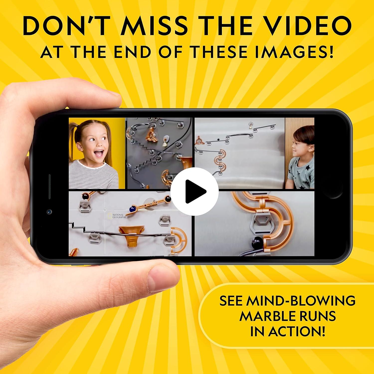 Pista de Canicas Magnética National Geographic - Set STEM 50 Piezas