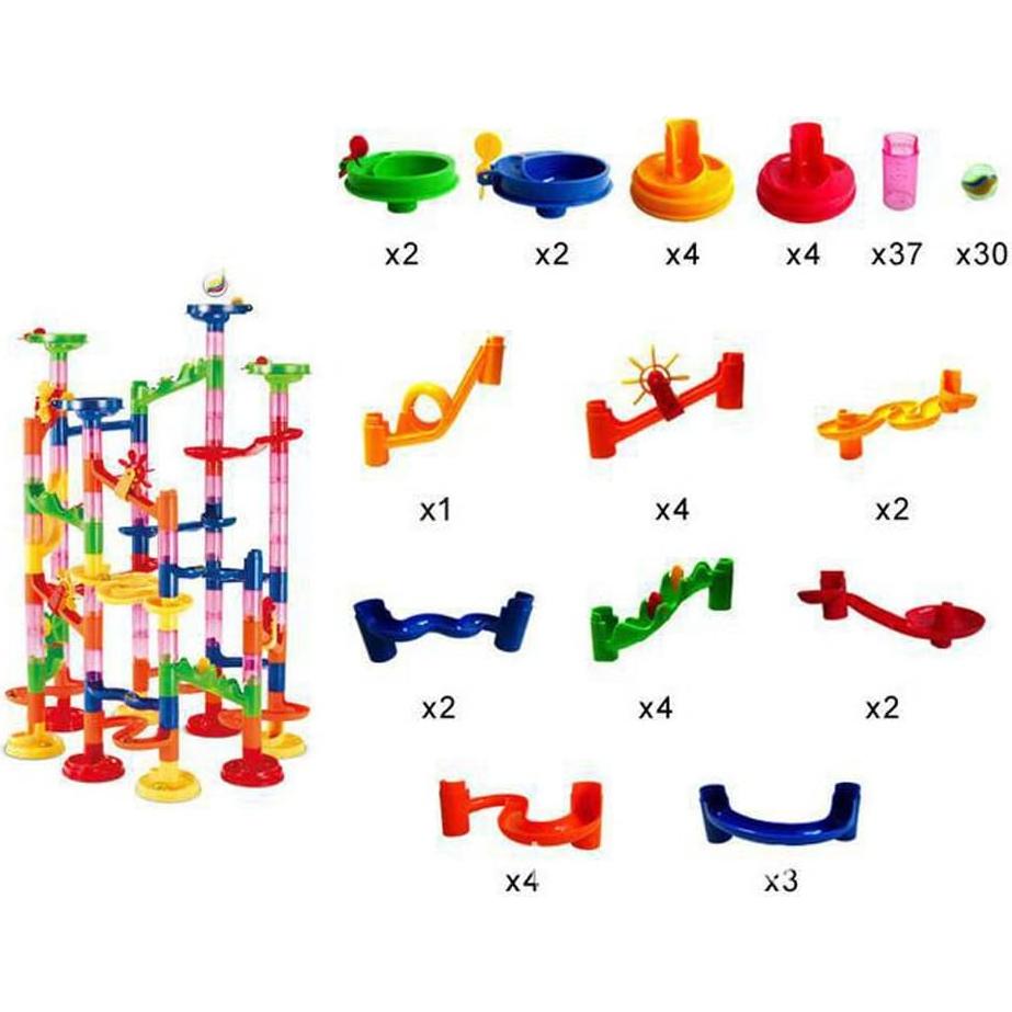 Juego de Montaña Rusa Elongdi 105 Piezas Juguete Educativo