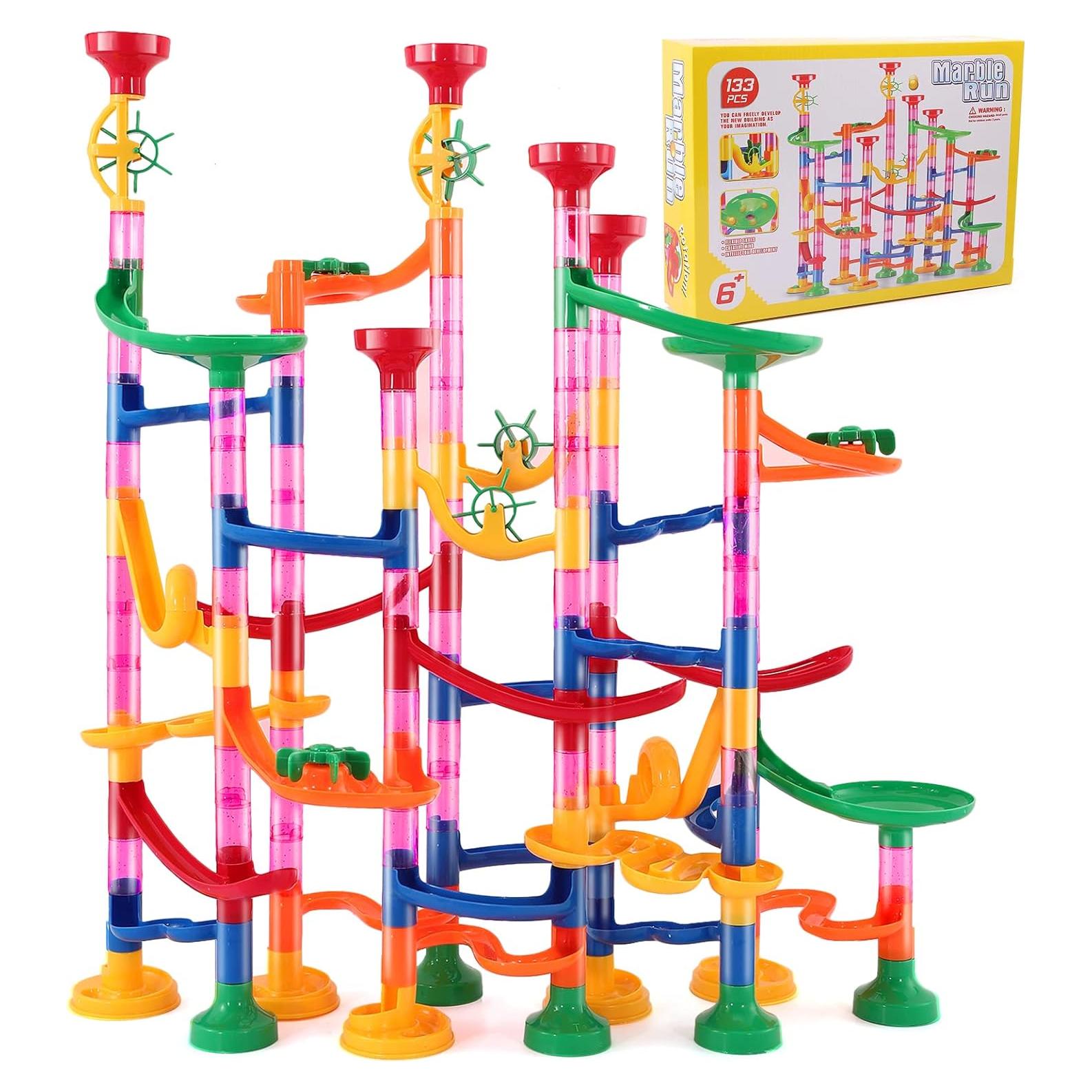 Juego de Carrera de Canicas COSBAY 133 Piezas Educativo