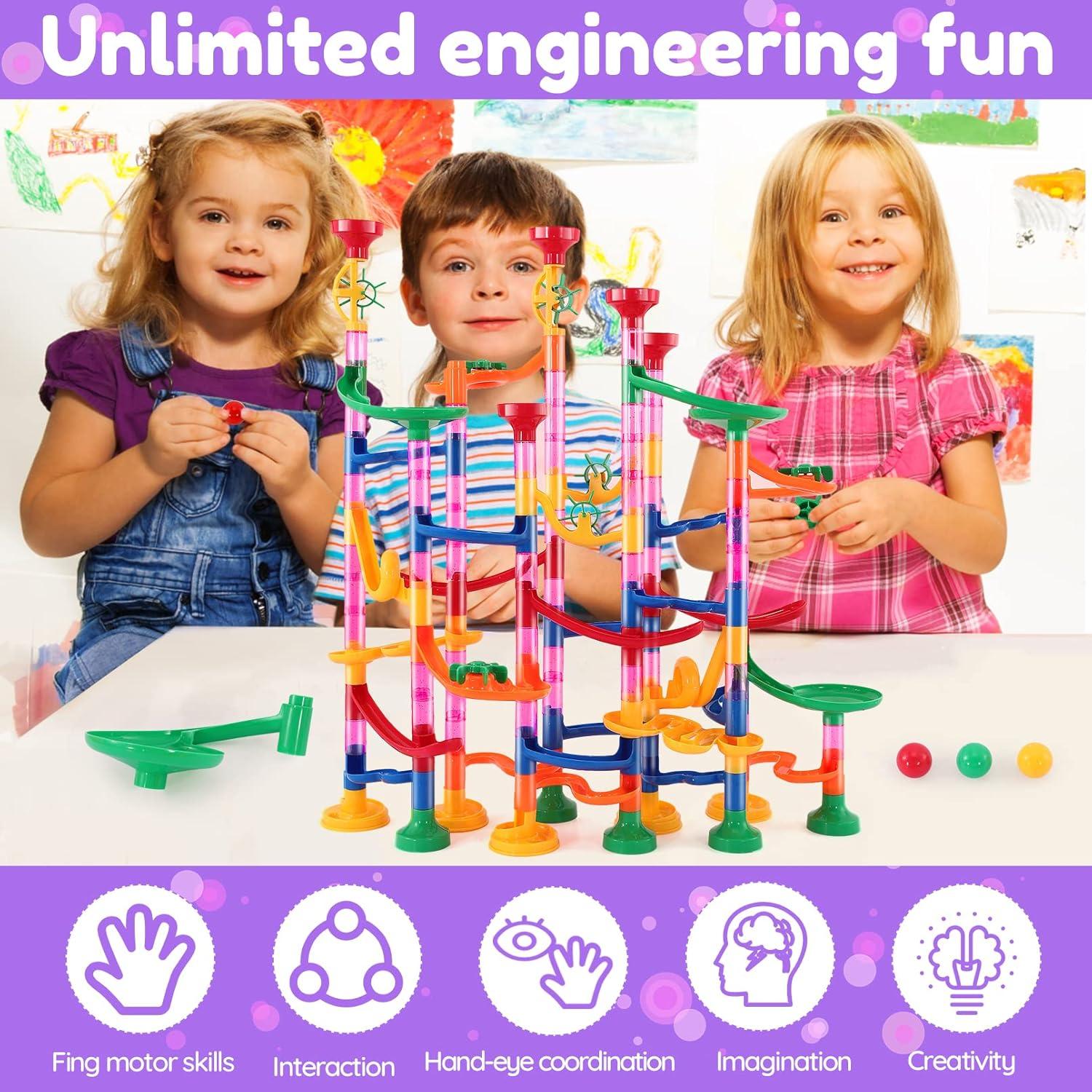 Juego de Carrera de Canicas COSBAY 133 Piezas Educativo