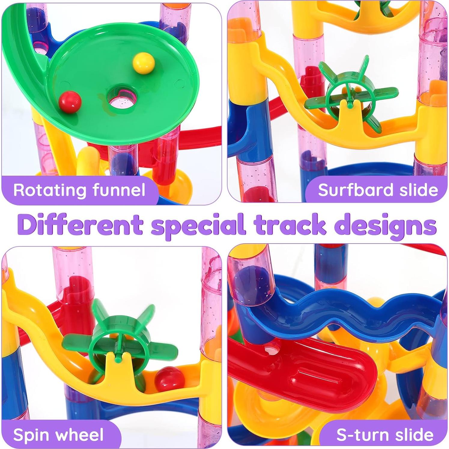 Juego de Carrera de Canicas COSBAY 133 Piezas Educativo