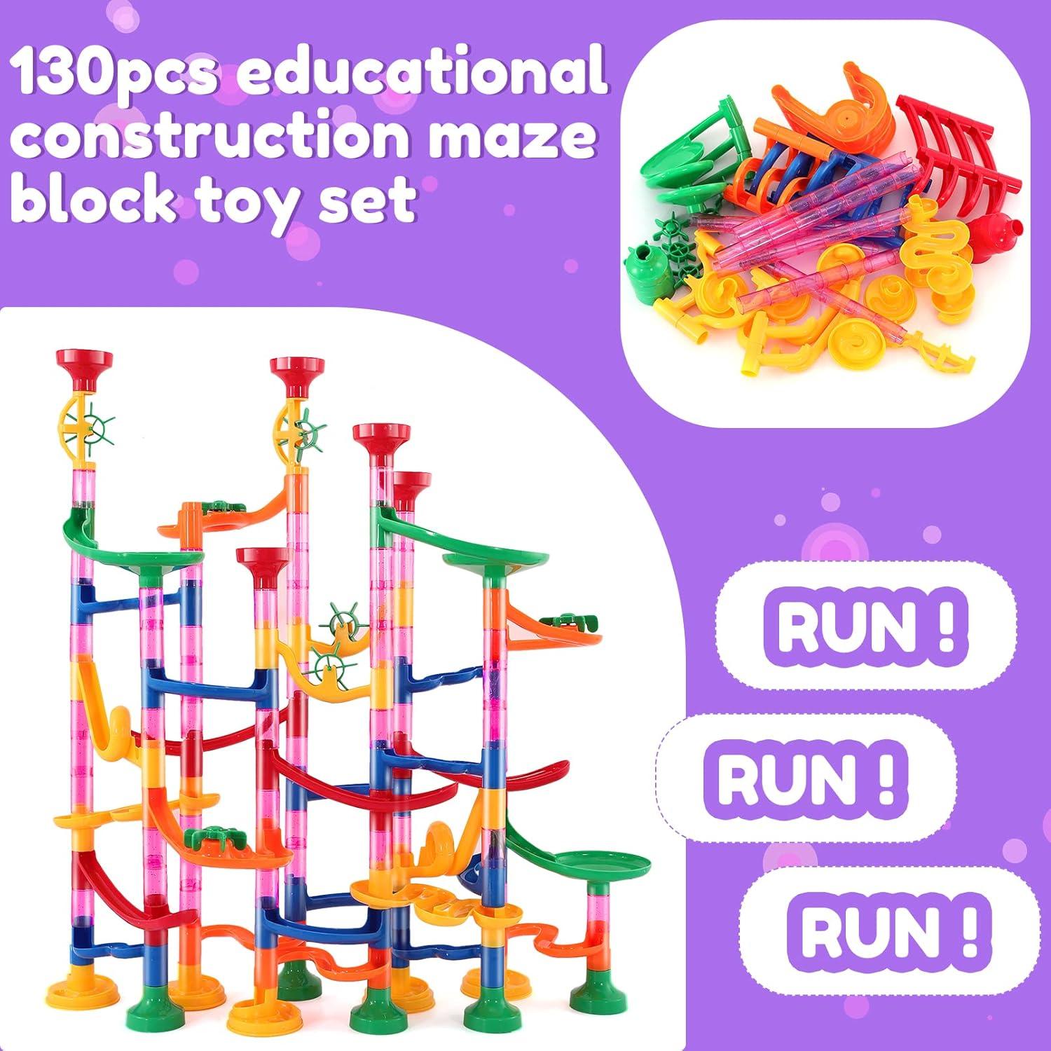 Juego de Carrera de Canicas COSBAY 133 Piezas Educativo