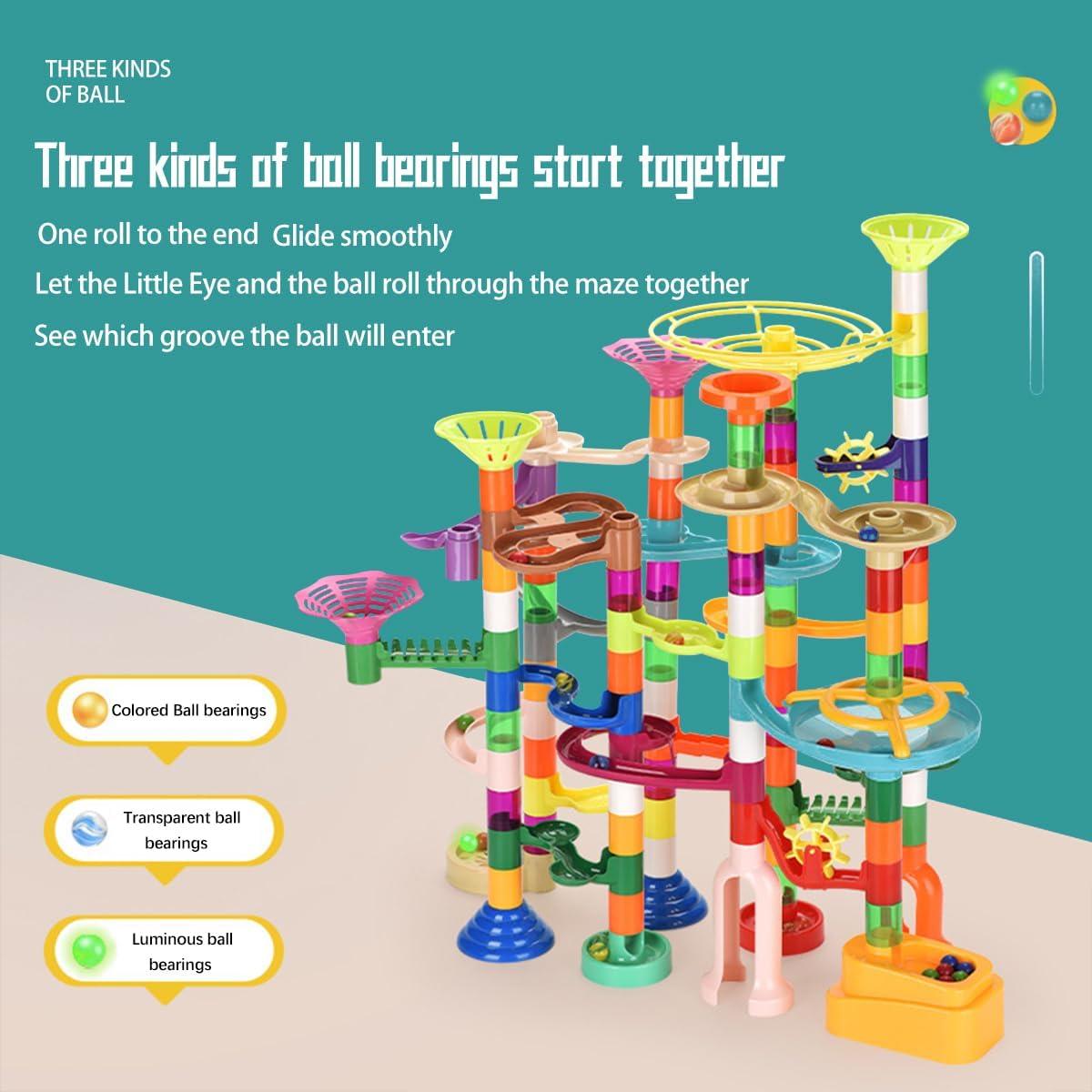 Carrera de Canicas Mindware - 150 Piezas Brillan en la Oscuridad