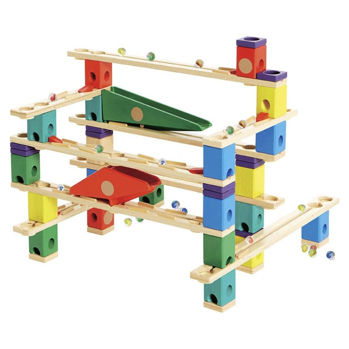 Hape Quadrilla Vertigo - Construcción de Carreras de Canicas 134 Piezas