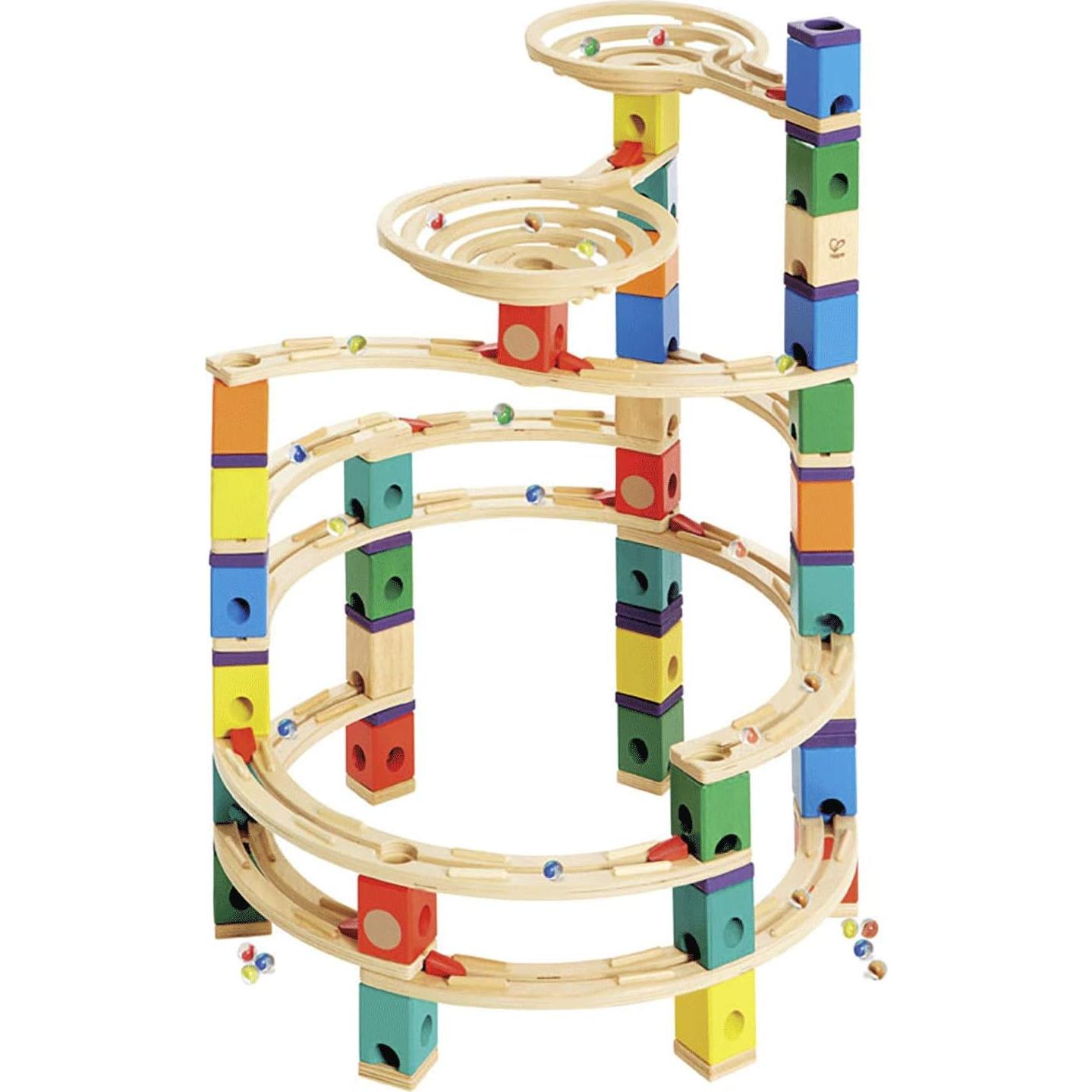 Hape Quadrilla Vertigo - Construcción de Carreras de Canicas 134 Piezas