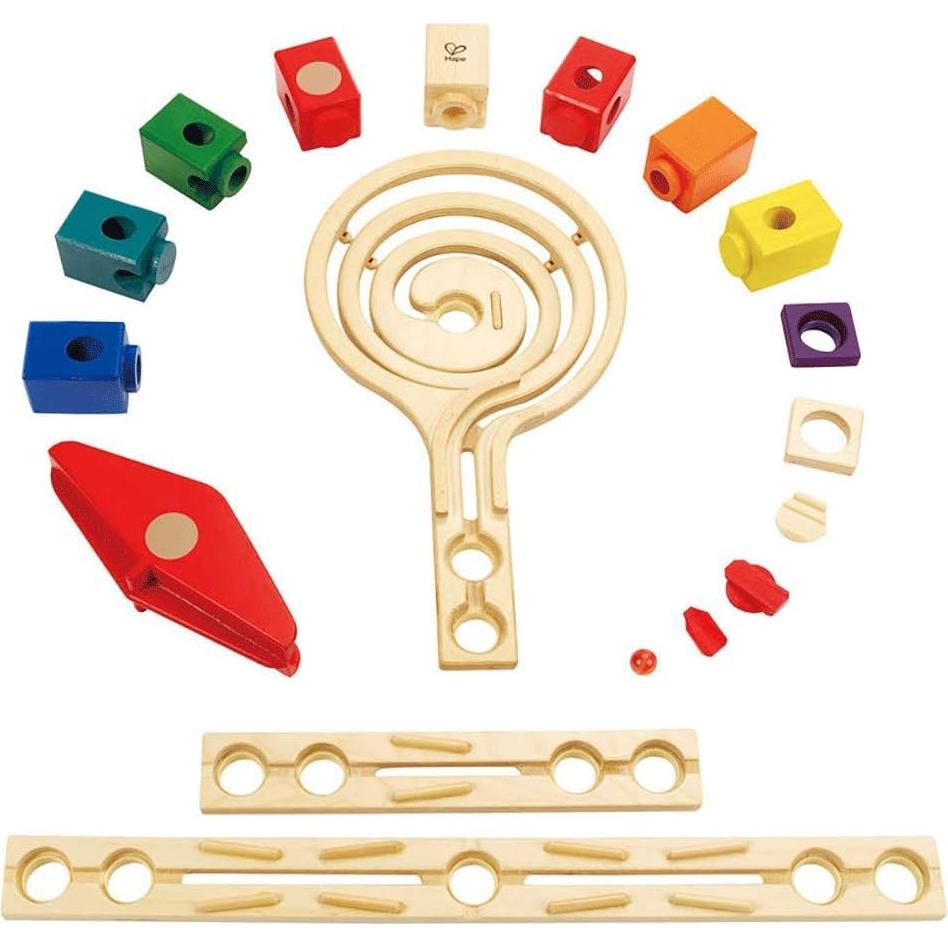 Hape Quadrilla Vertigo - Construcción de Carreras de Canicas 134 Piezas